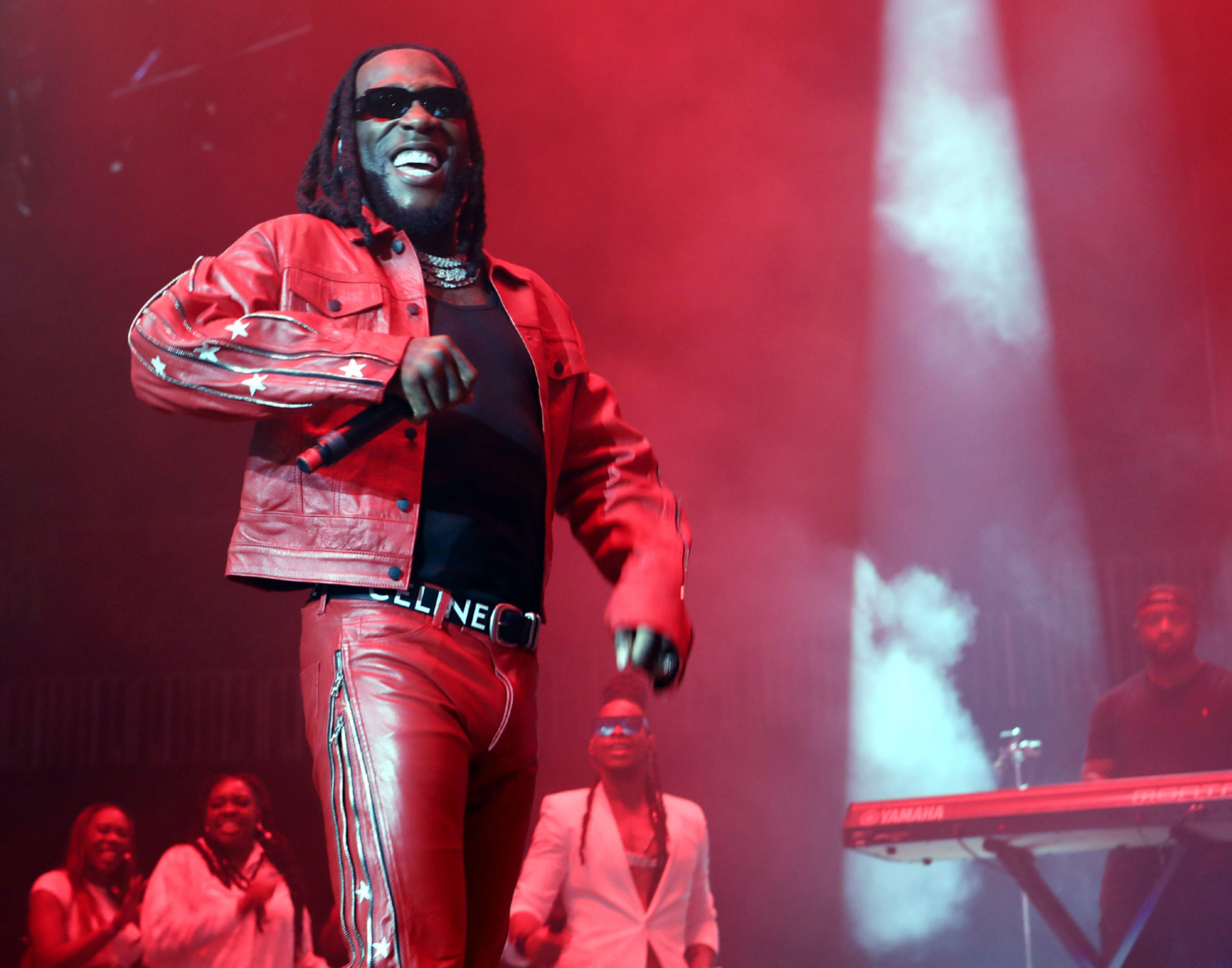 Nigerian superstar Burna Boy energized a near sellout crowd at State Farm Arena on Sunday, July 31, 2022 on his Love Damini Tour.
Robb Cohen for the Atlanta Journal-Constitution