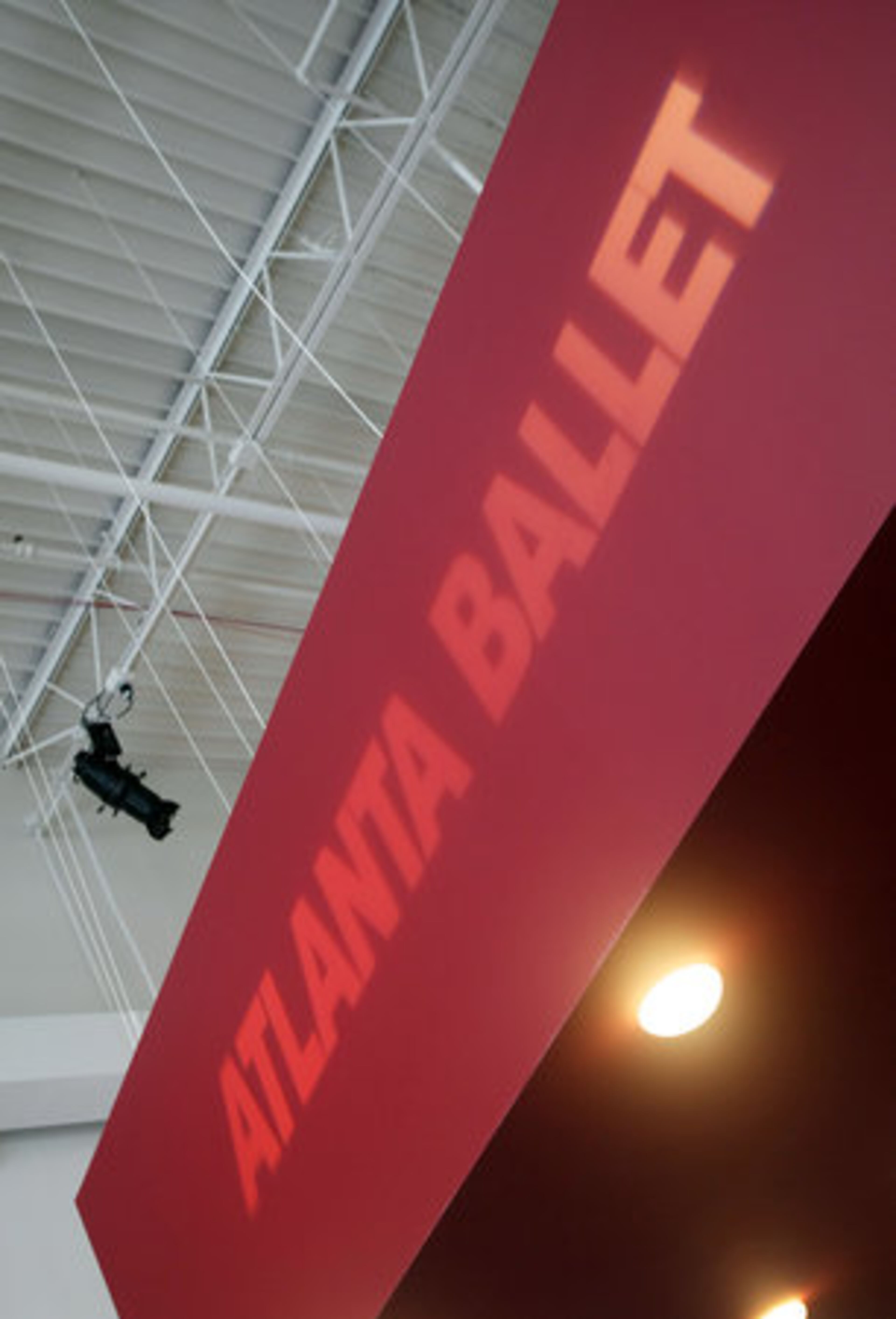 A public grand opening will be held Aug. 14-15 for the new Atlanta Ballet and its Centre for Dance Education facility. Atlanta Ballet is projected onto the area above the receptionist in the lobby.