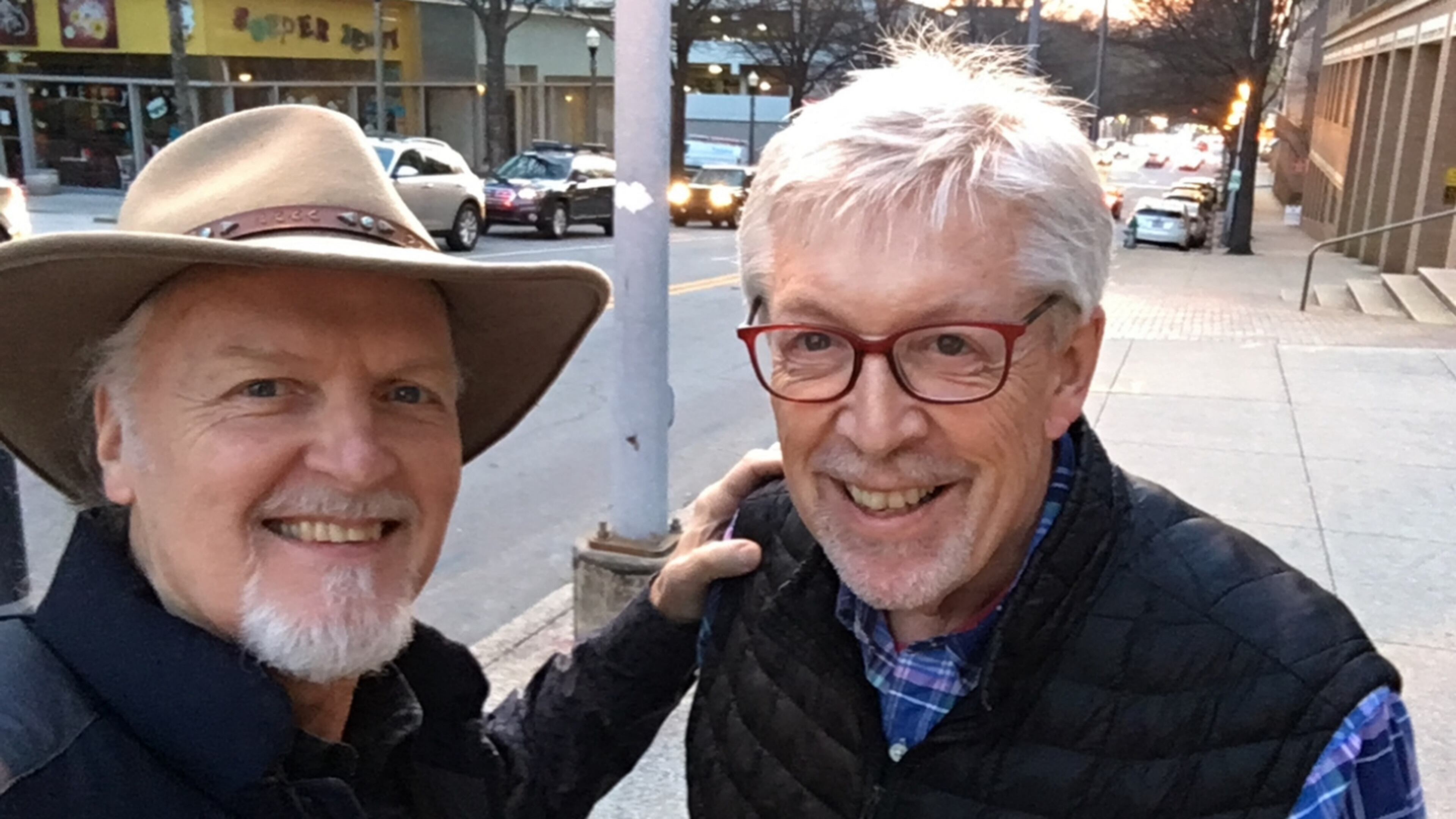 “Jon (Abercrombie) and I were fast friends, running and biking and going to music events together," musician and songwriter Lindy Hearne (left) said. "He was one of my best friends, but I think everyone who knew Jon felt that he was their best friend.” (Courtesy of Lynn Adler)
