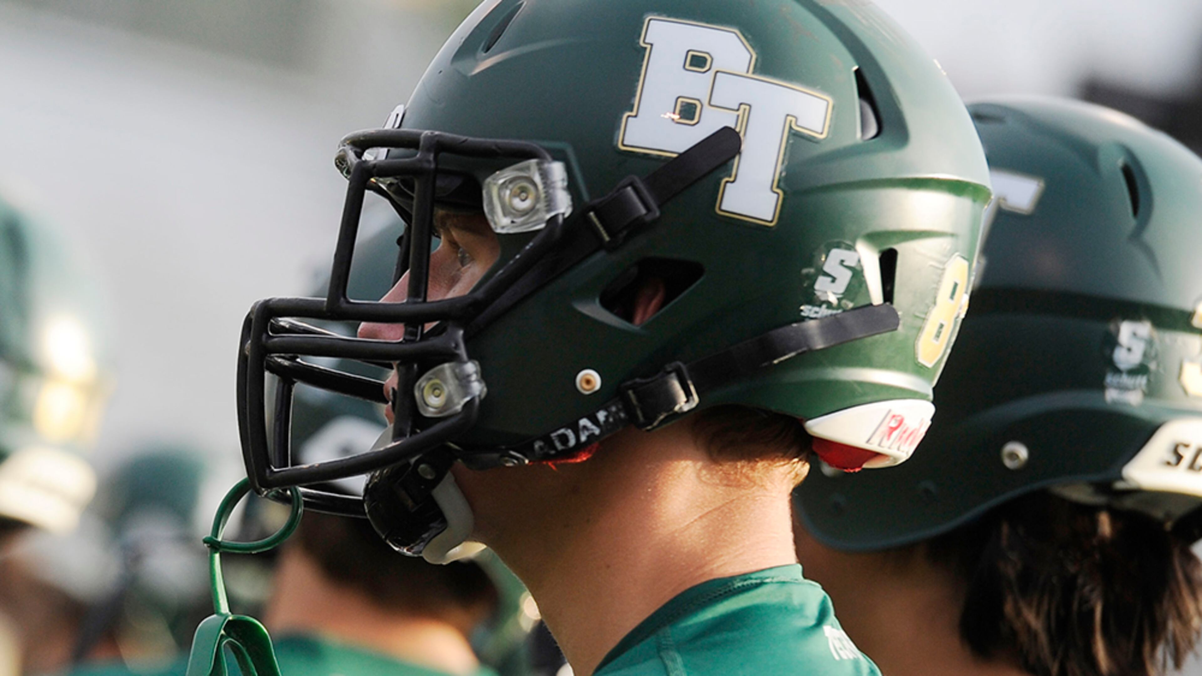 Blessed Trinity players warm up to take on St. Pius before a high school football game, Friday, Aug. 28, 2015, in Roswell (Special/John Amis)