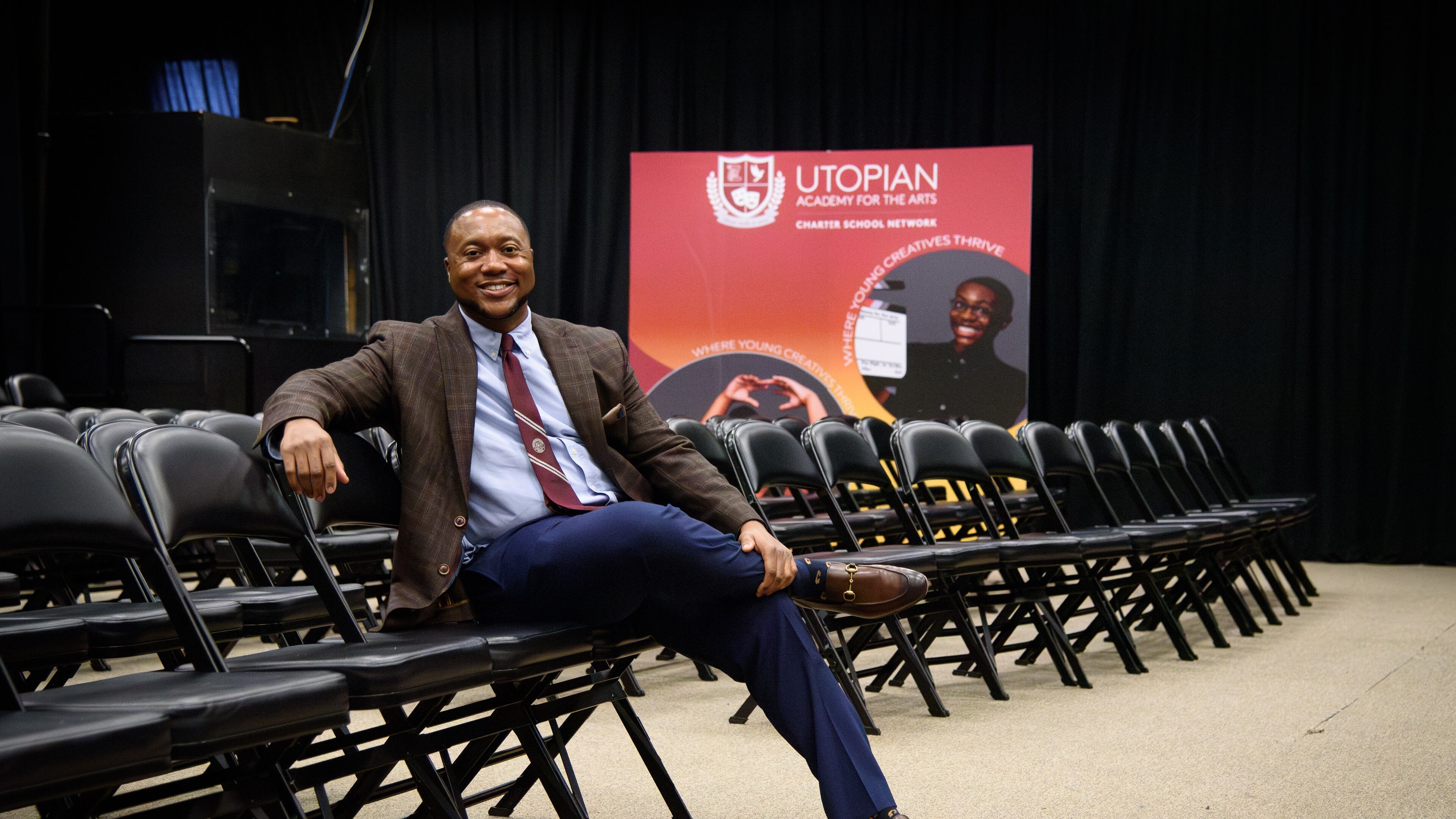Artesius Miller founded Utopian Academy for the Arts Charter School Network in 2014. Jamie Spaar For the AJC