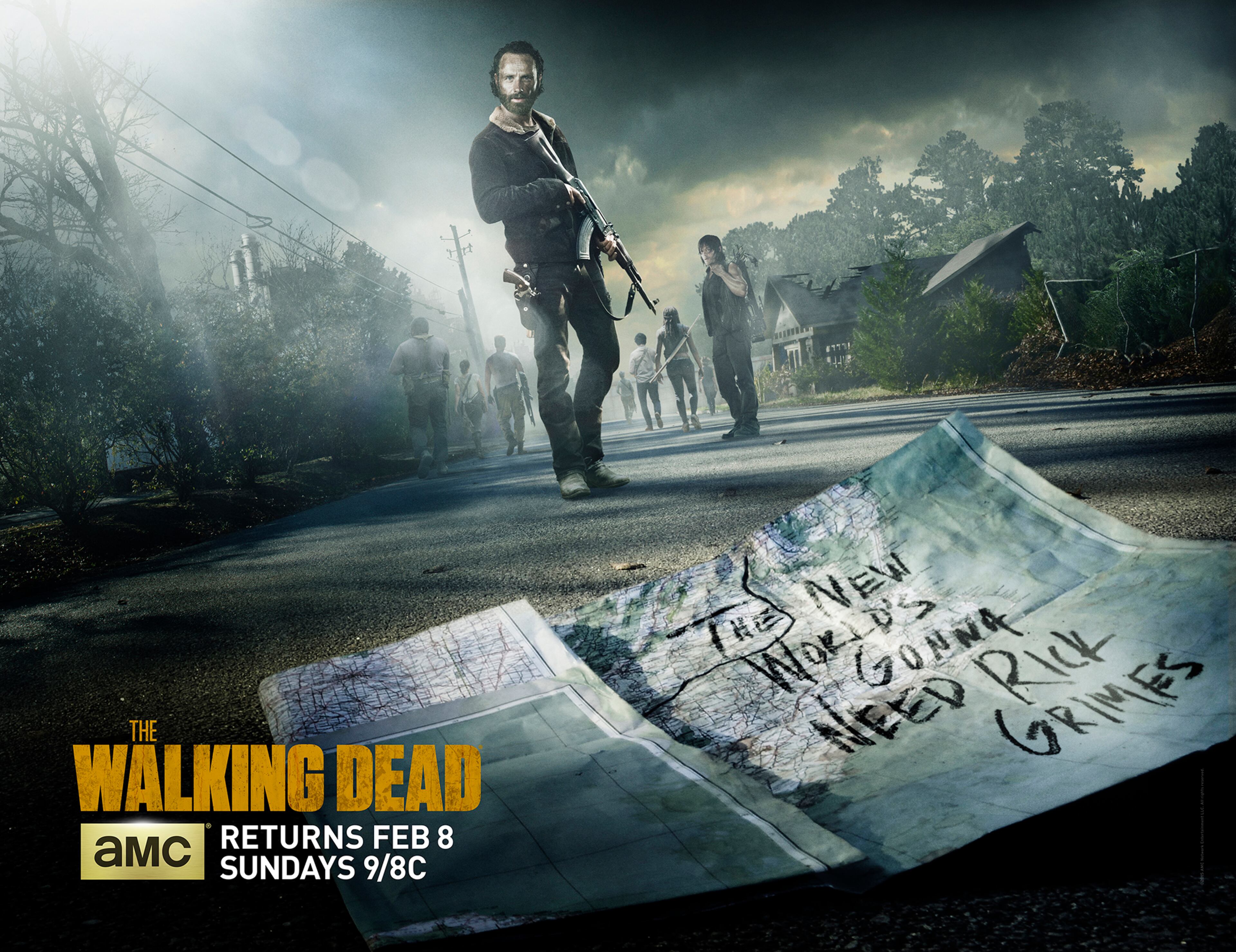 Andrew Lincoln as Rick Grimes - The Walking Dead _ Season 5B, Key Art - Photo Credit: Courtesy of AMC