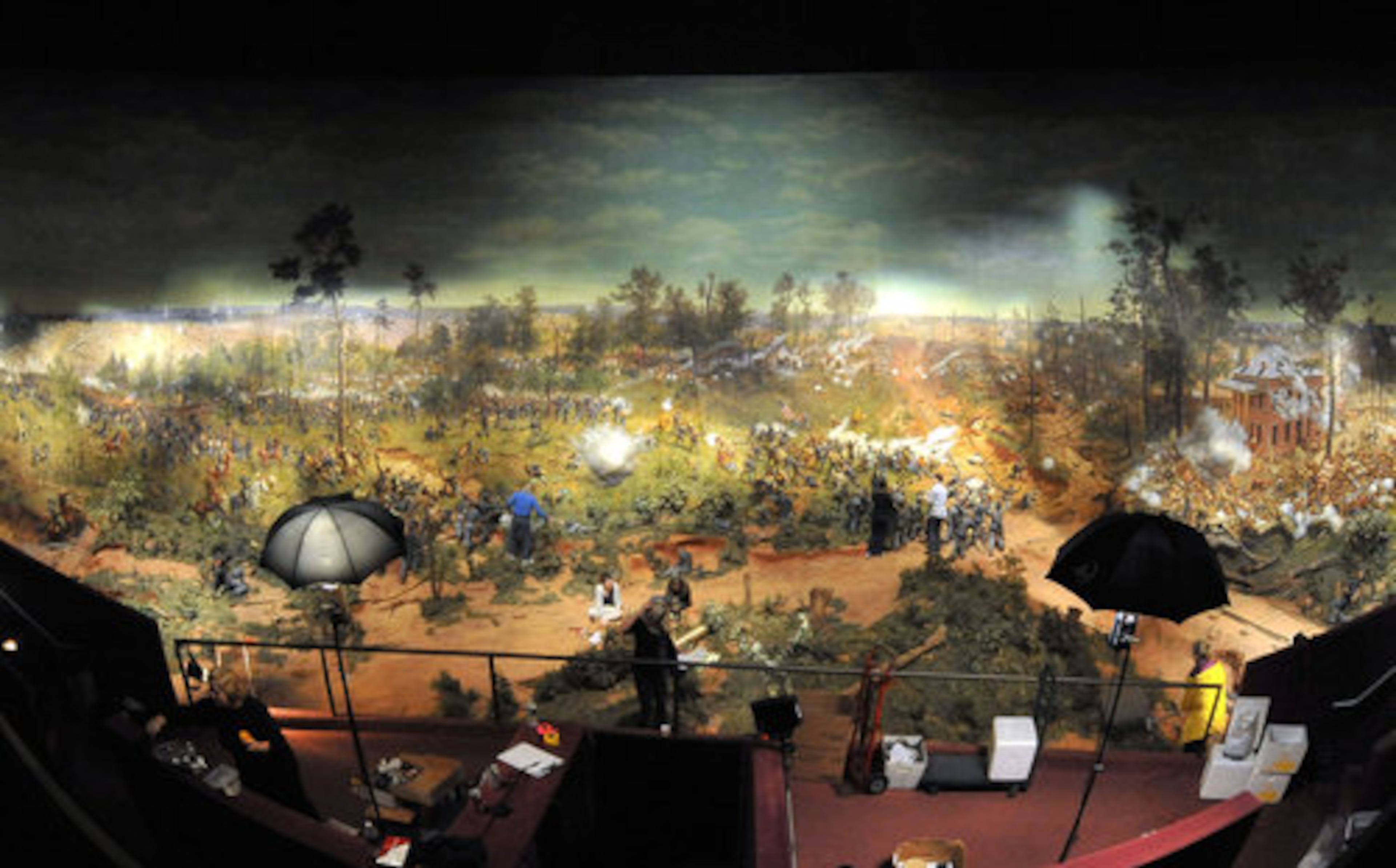 Soldiers, guns, equipment, artillery pieces and the terrain are all cleaned, repaired and touched up as necessary.