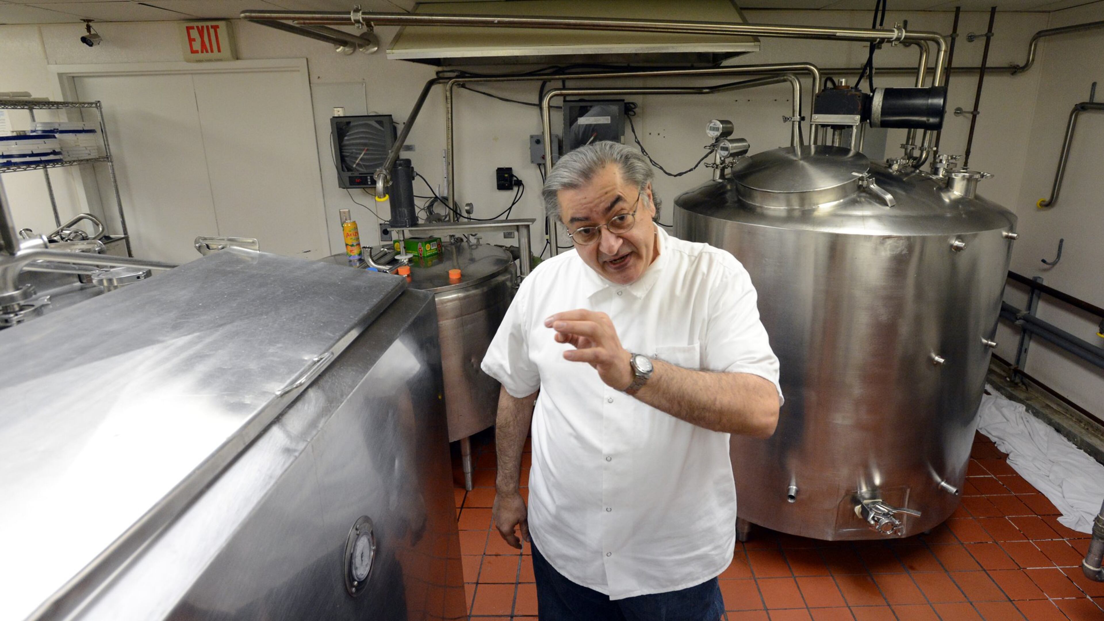 Ron Marks, the founder/owner of Greek yogurt venture AtlantaFresh, showed off his Peachtree Corners operation in 2013. Whole Foods boosted his business, but later dropped out of its contract. HYOSUB SHIN / HSHIN@AJC.COM