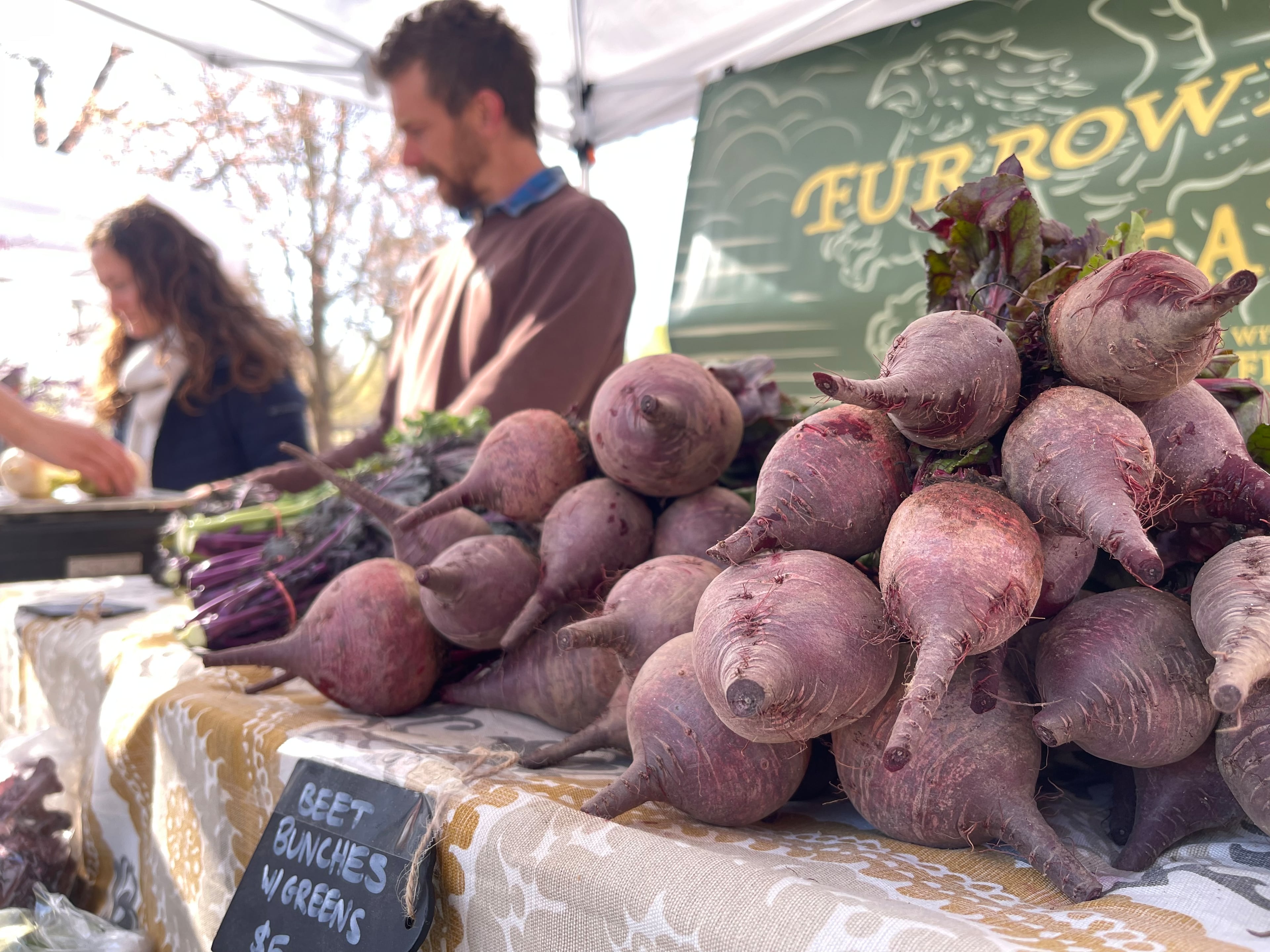 Furrowed Earth Farms brings organic produce including beets to the Green Market at Piedmont Park.
Courtesy of Piedmont Park Conservancy