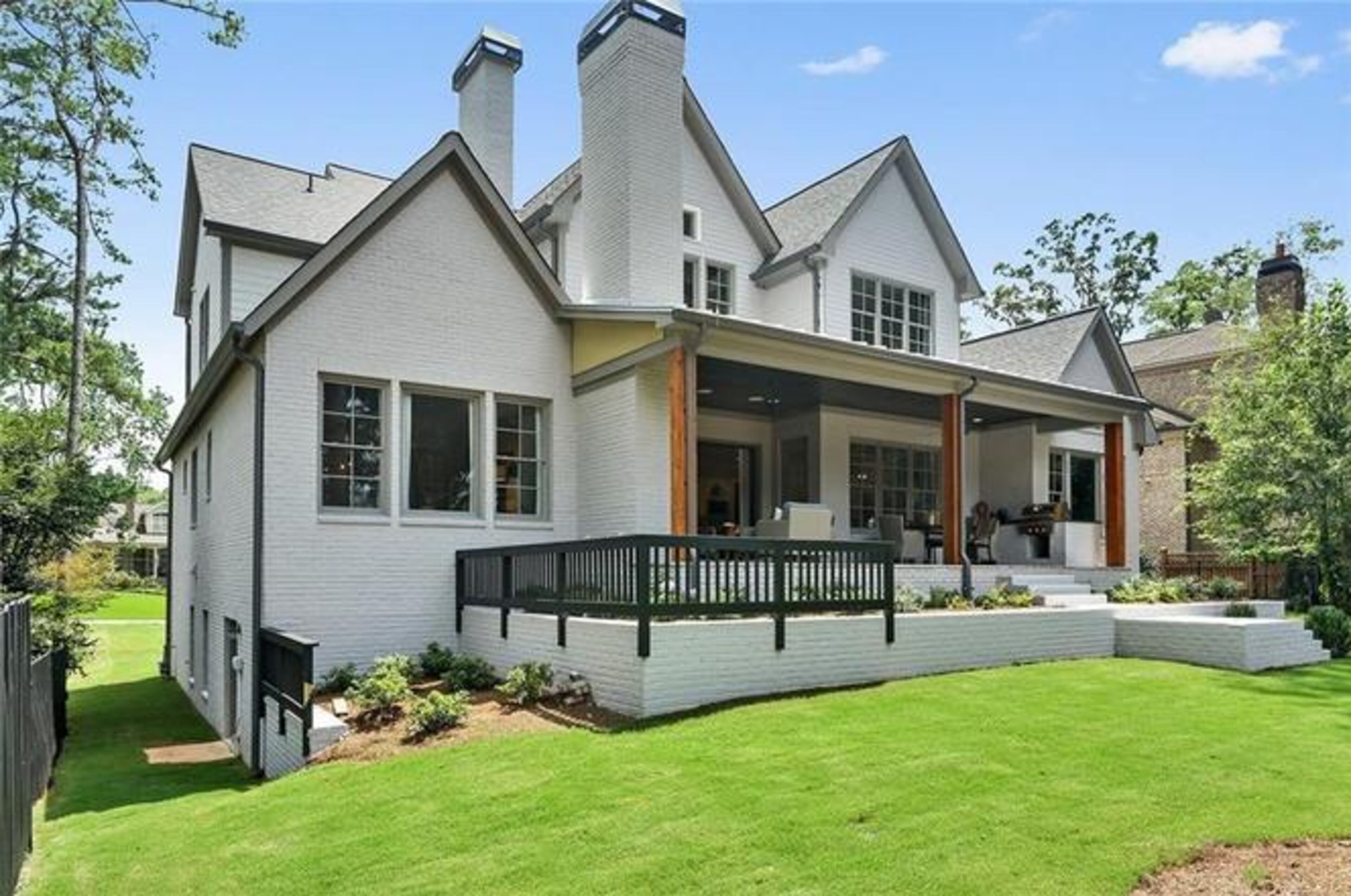 The home also includes a spacious backyard.