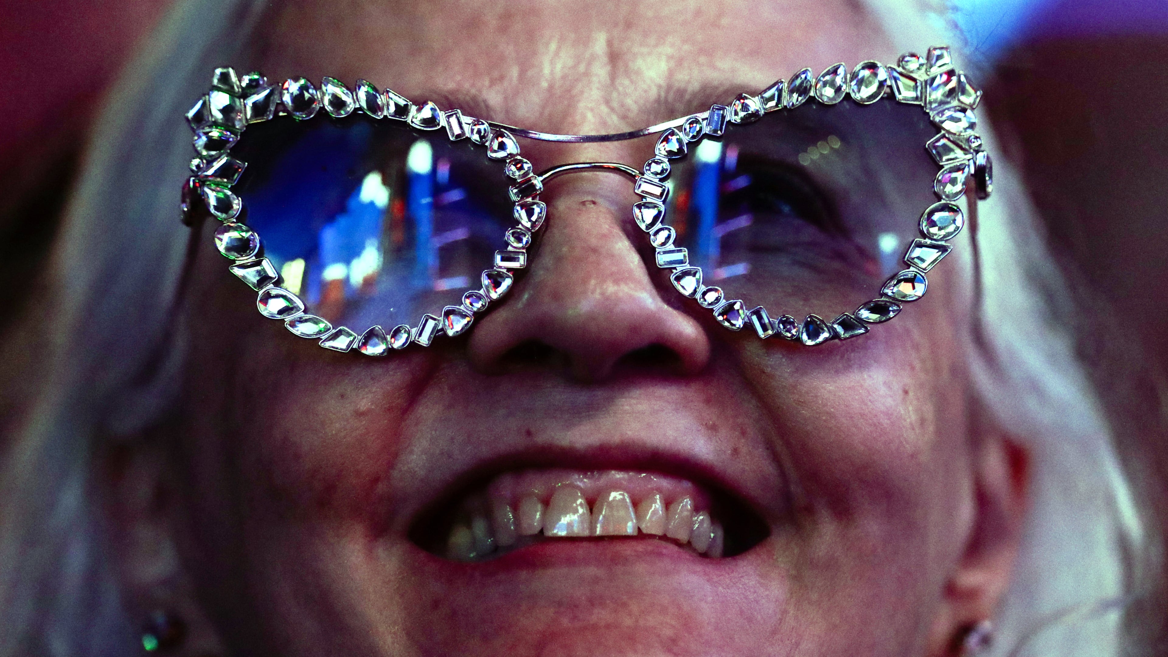 FILE - A fan attends the performance by American singer Jon Batiste at the Rock in Rio music festival in Rio de Janeiro, Sept. 7, 2026. (AP Photo/Bruna Prado, File)