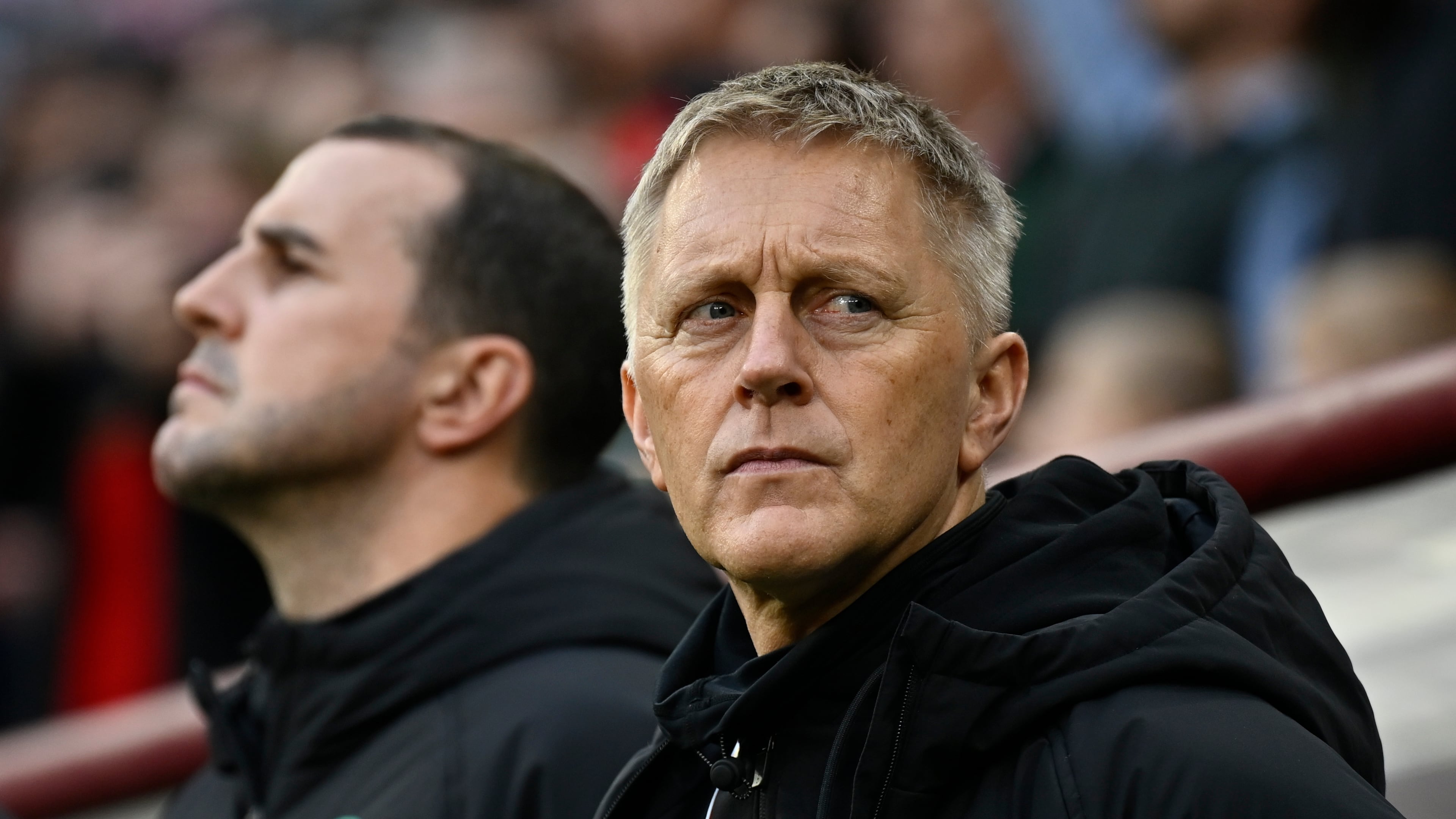 FILE - Ireland coach Heimir Hallgrimsson ahead of the World Cup 2026 group F qualifying soccer match between Hungary and Ireland in Budapest, Hungary, Nov. 16, 2025. (AP Photo/Denes Erdos, File)