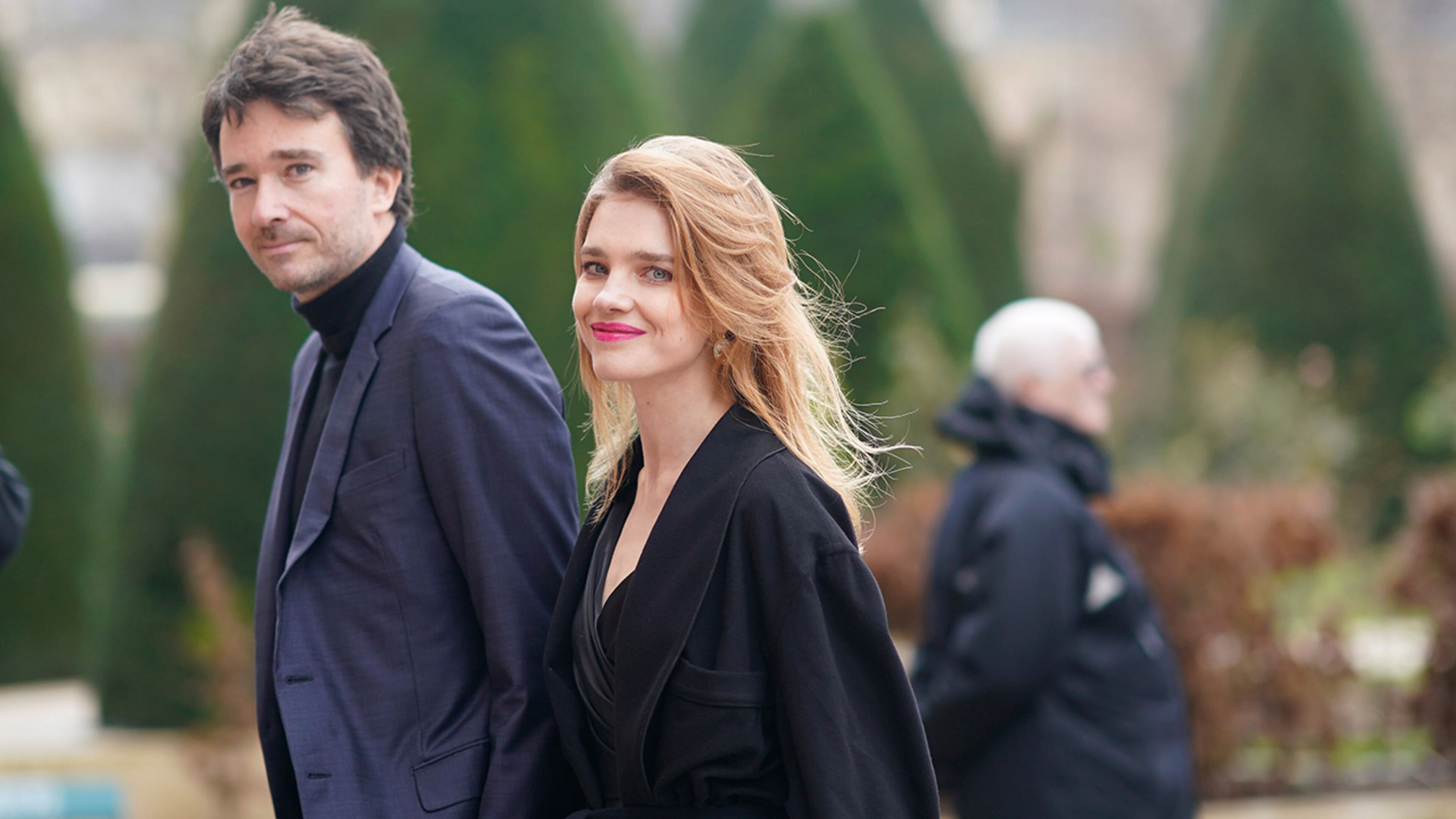 PARIS, FRANCE - JANUARY 22: Antoine Arnault and Natalia Vodianova attend the Christian Dior Haute Couture Spring Summer 2018 show as part of Paris Fashion Week on January 22, 2018 in Paris, France. (Photo by Edward Berthelot/Getty Images for Christian Dior)