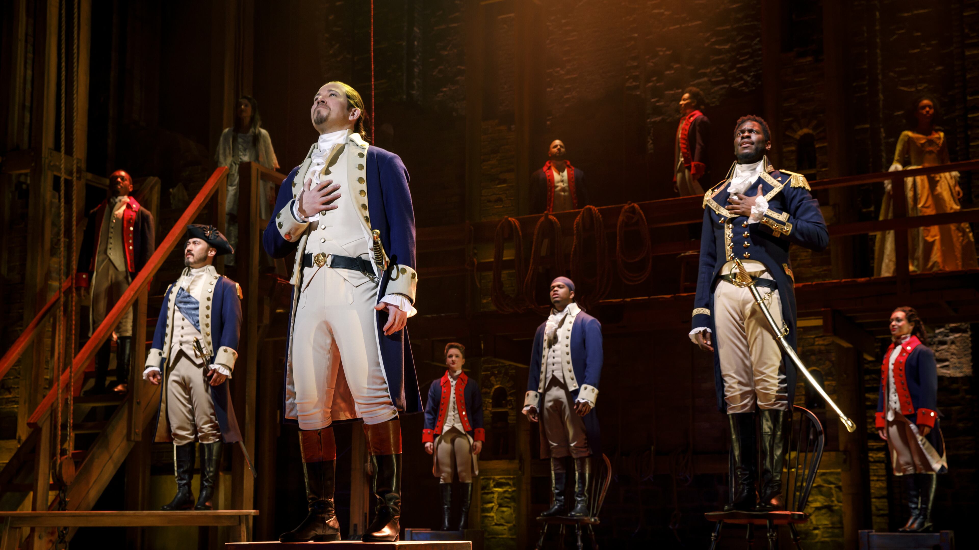 After a year's hiatus the mational touring company of the blockbuster musical 'Hamilton' returns to the Fox Theatre for a month of performances beginning Aug. 22. Photo: Joan Marcus