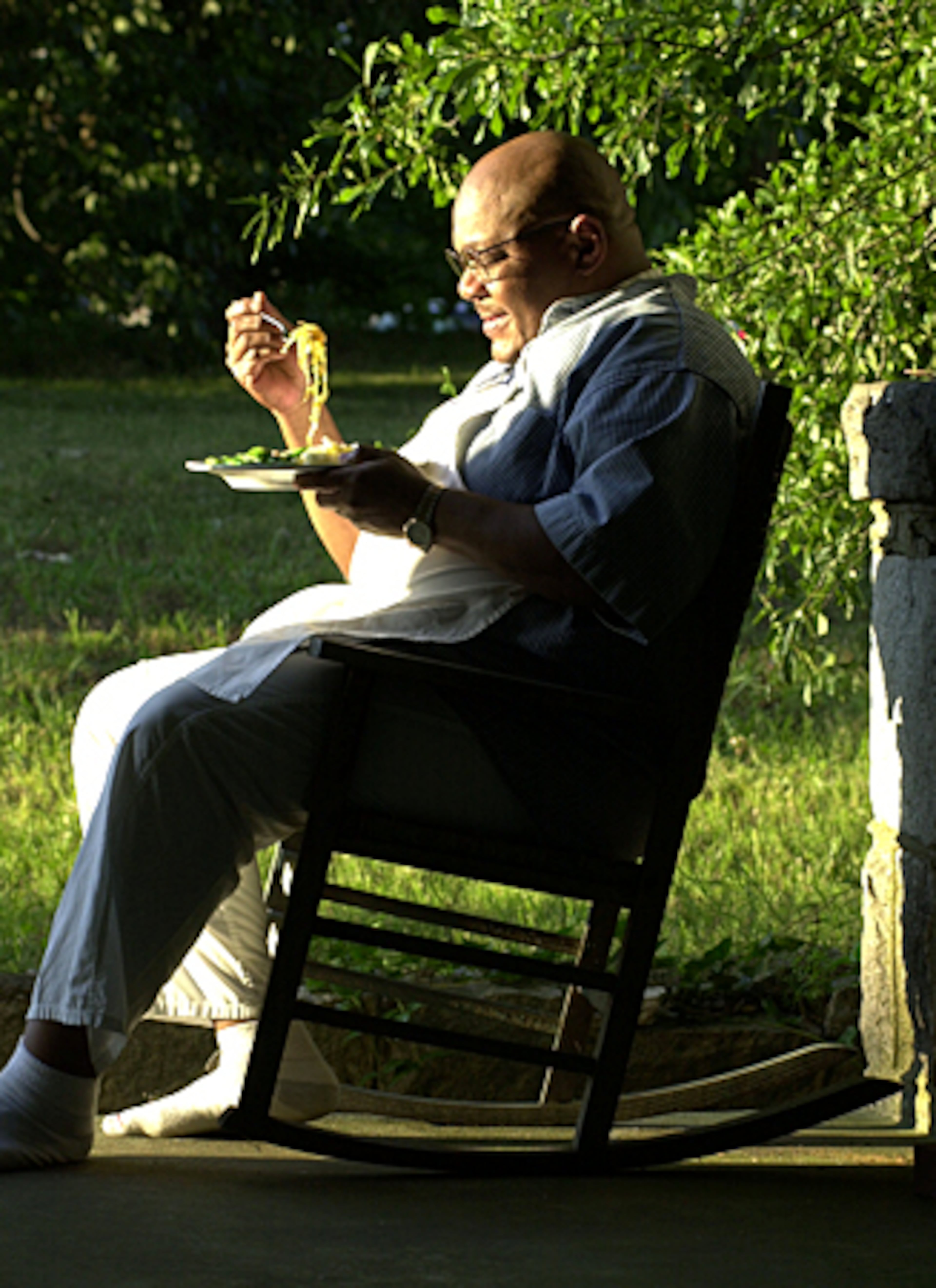 Calvin Fluellen is known as the "mayor of Manuel's Tavern." He worked at the hospital as an X-ray technologist for 30 years.