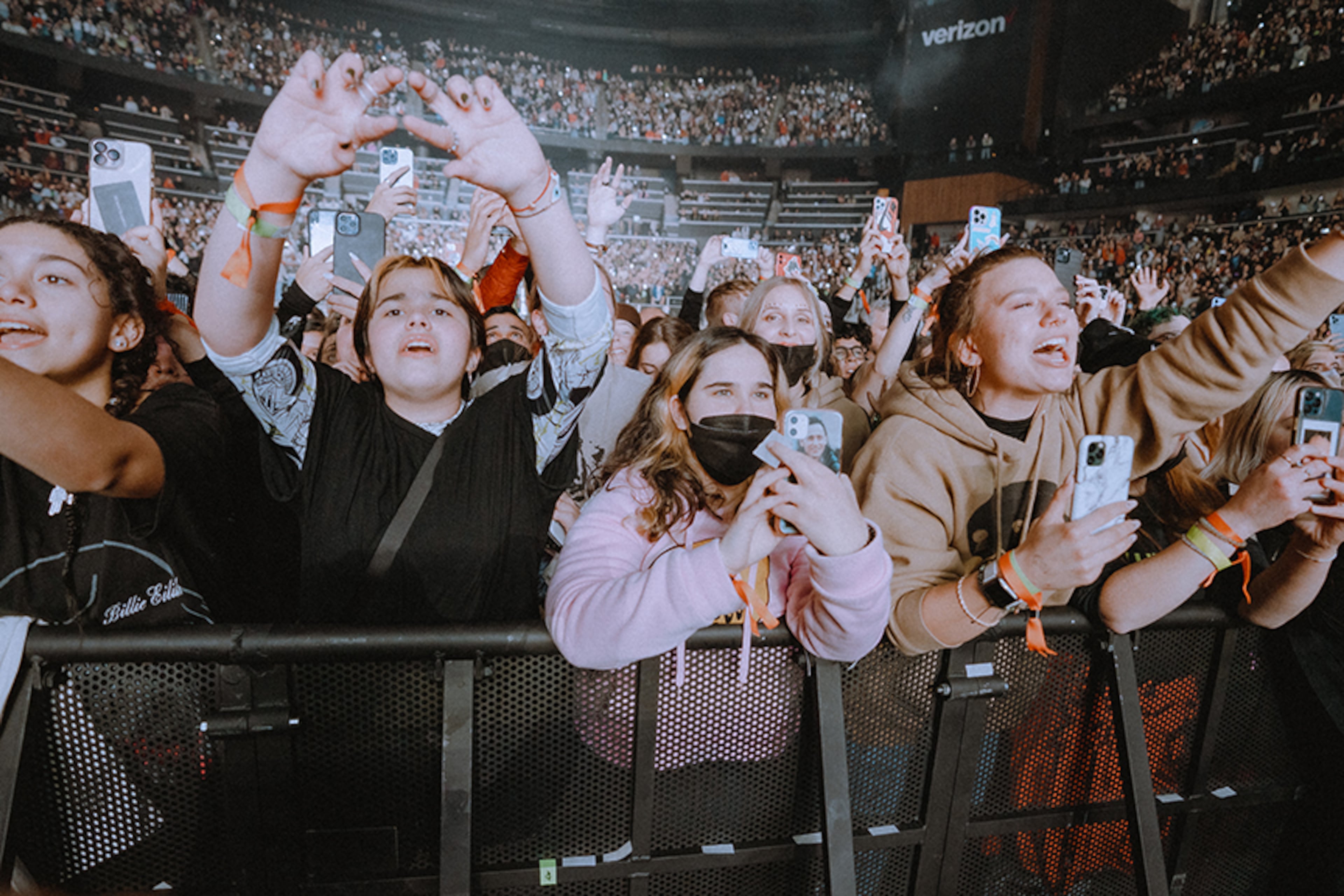 Fans of Billie Eilish enjoy the "Happier Than Ever, The World Tour" sold-out show at State Farm Arena in Atlanta on Saturday, February 5, 2022. Photo: Matty Vogel (@mattyvogel)
