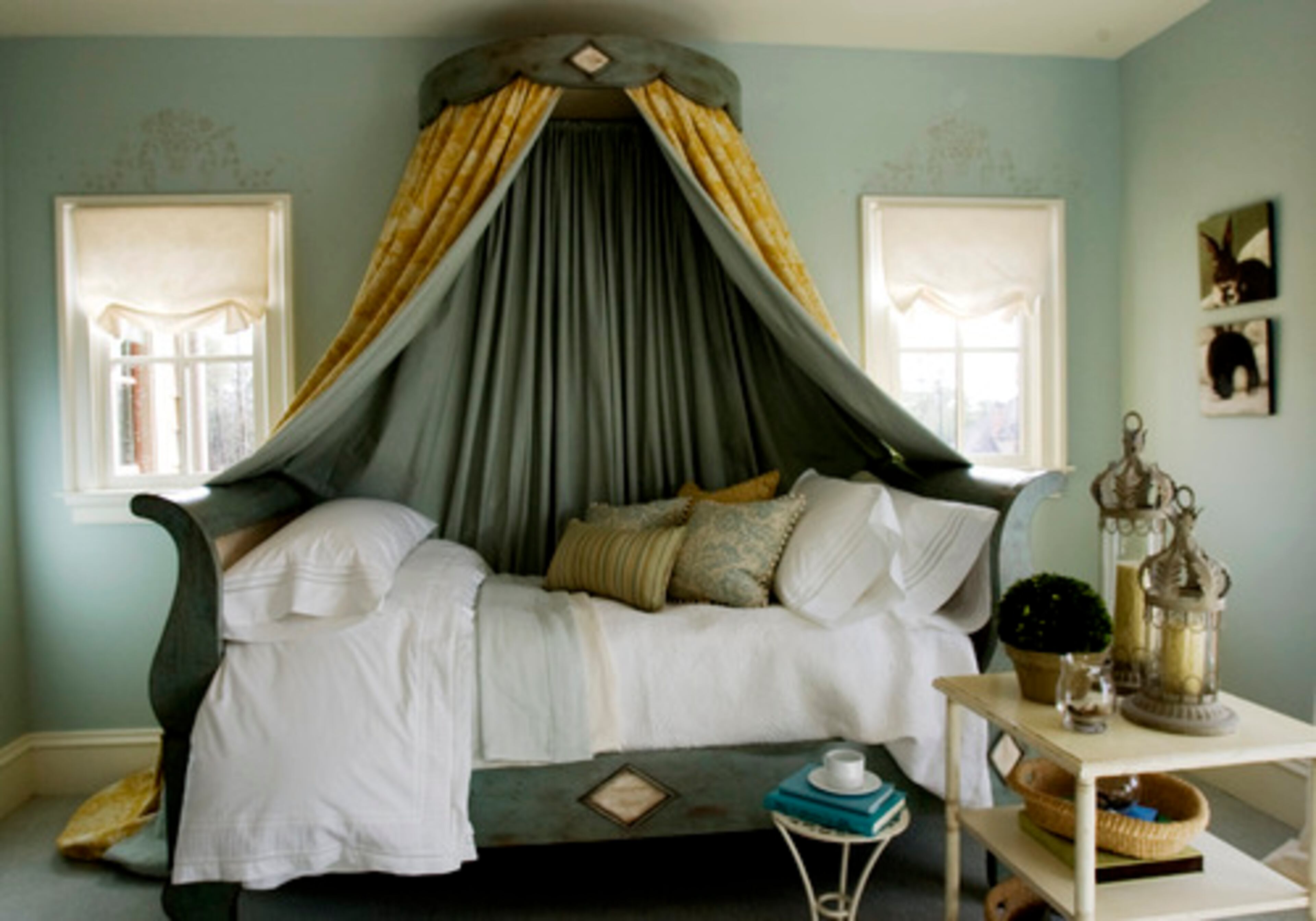 Girls bedroom suite designed by Daniel DeSantis Interior Design.