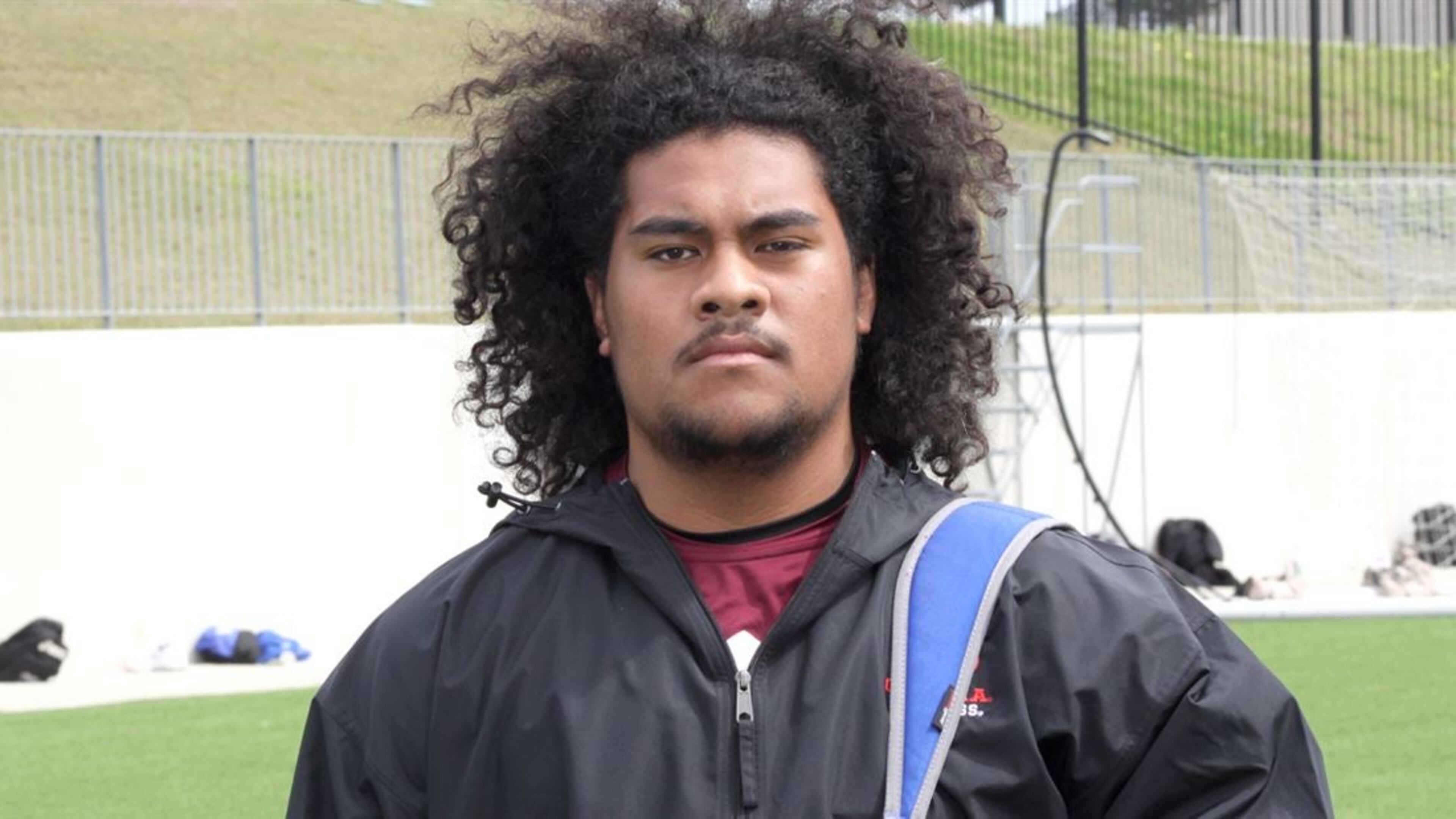 Channelview (Texas) High offensive lineman Paula Vaipulu, who announced his commitment to Georgia Tech on October 31, 2019. (247Sports)