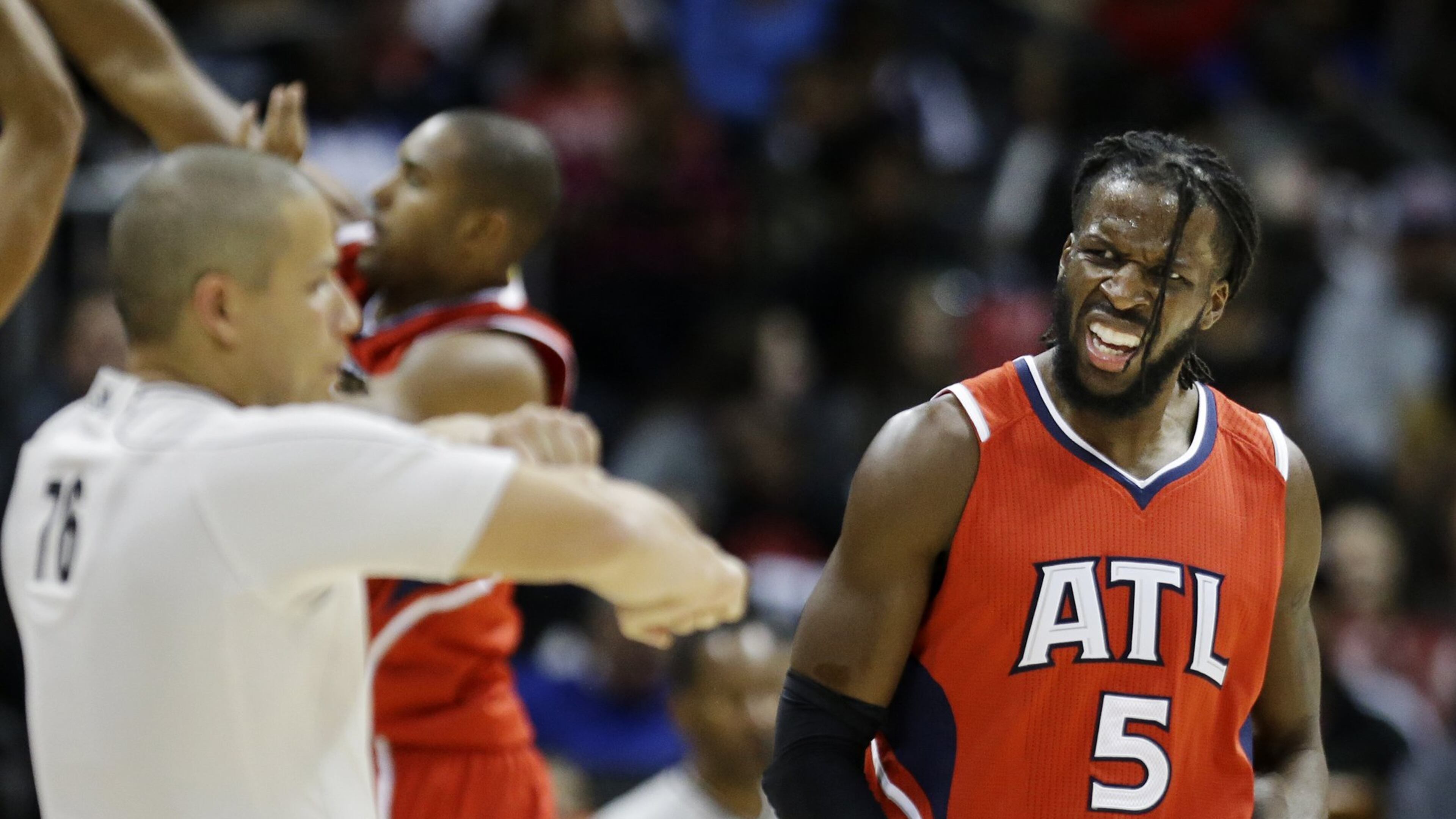 DeMarre Carroll will miss his fourth straight game with a groin strain. (AP Photo/David Goldman)