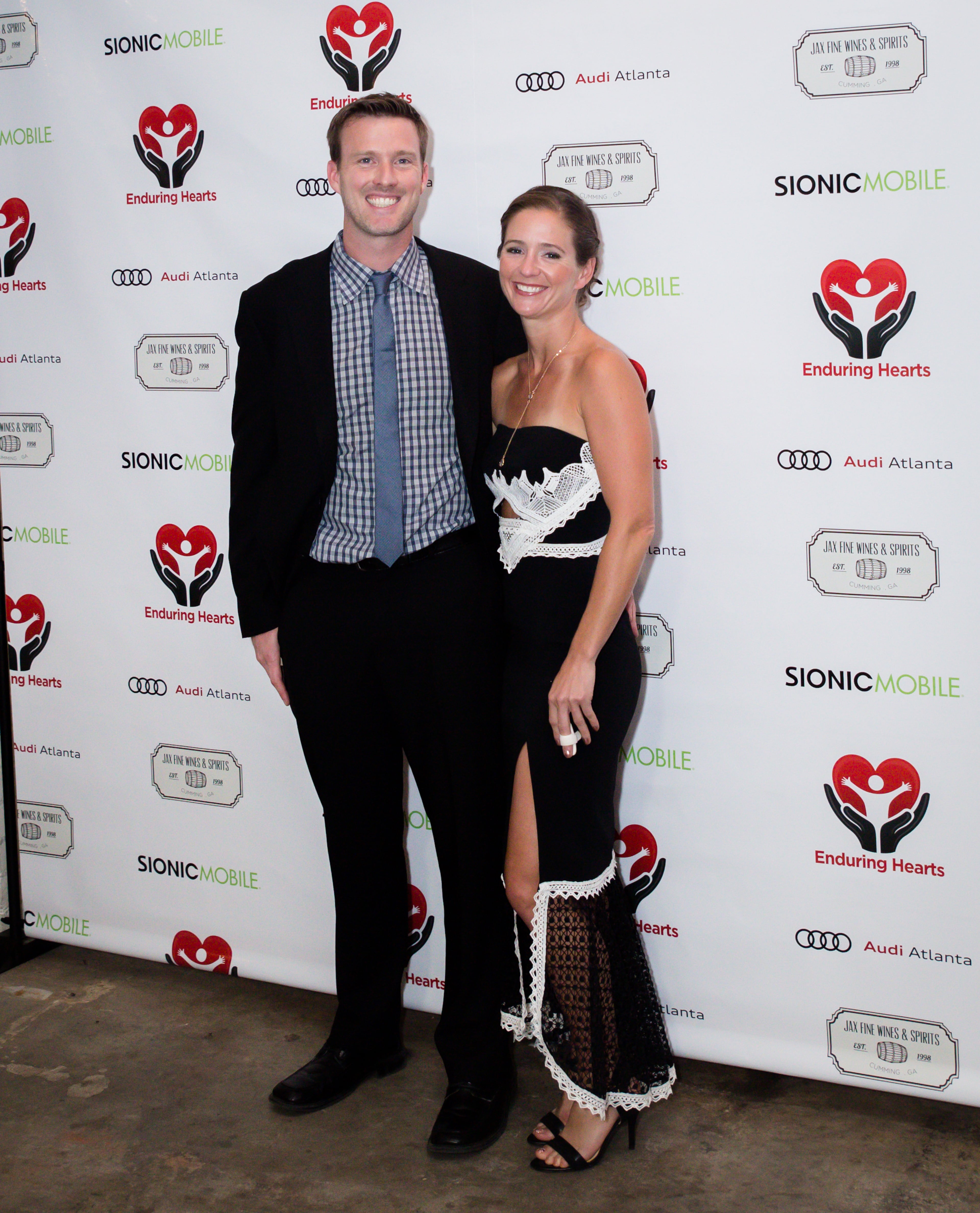 The Gahans the night of the gala - which happened to be the same night of the 85 bridge collapse, at an event venue not far from the disaster site. Photos provided to the AJC