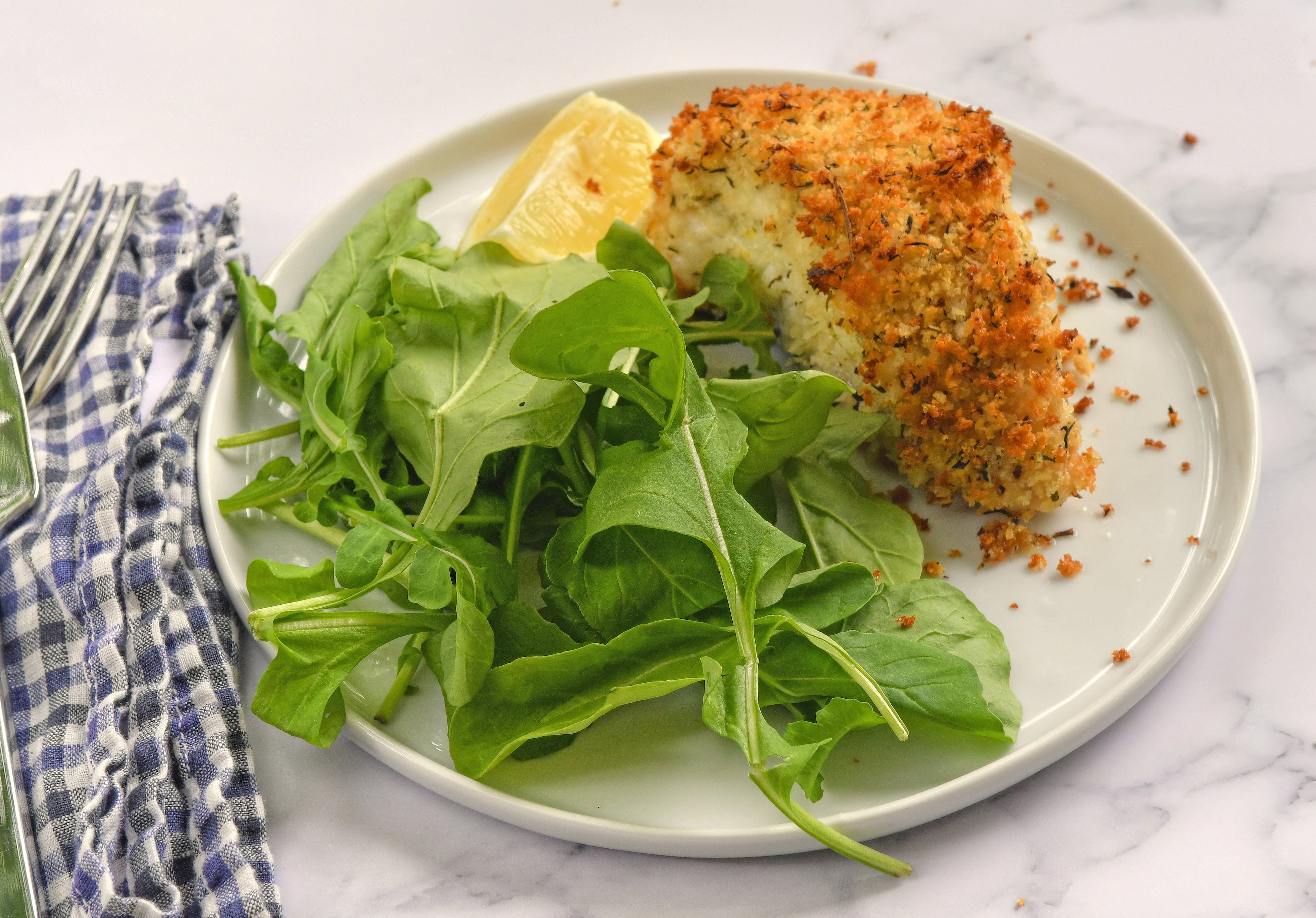 Baked Fish with Herbes de Provence Breadcrumbs.
(Chris Hunt for The Atlanta Journal-Constitution)