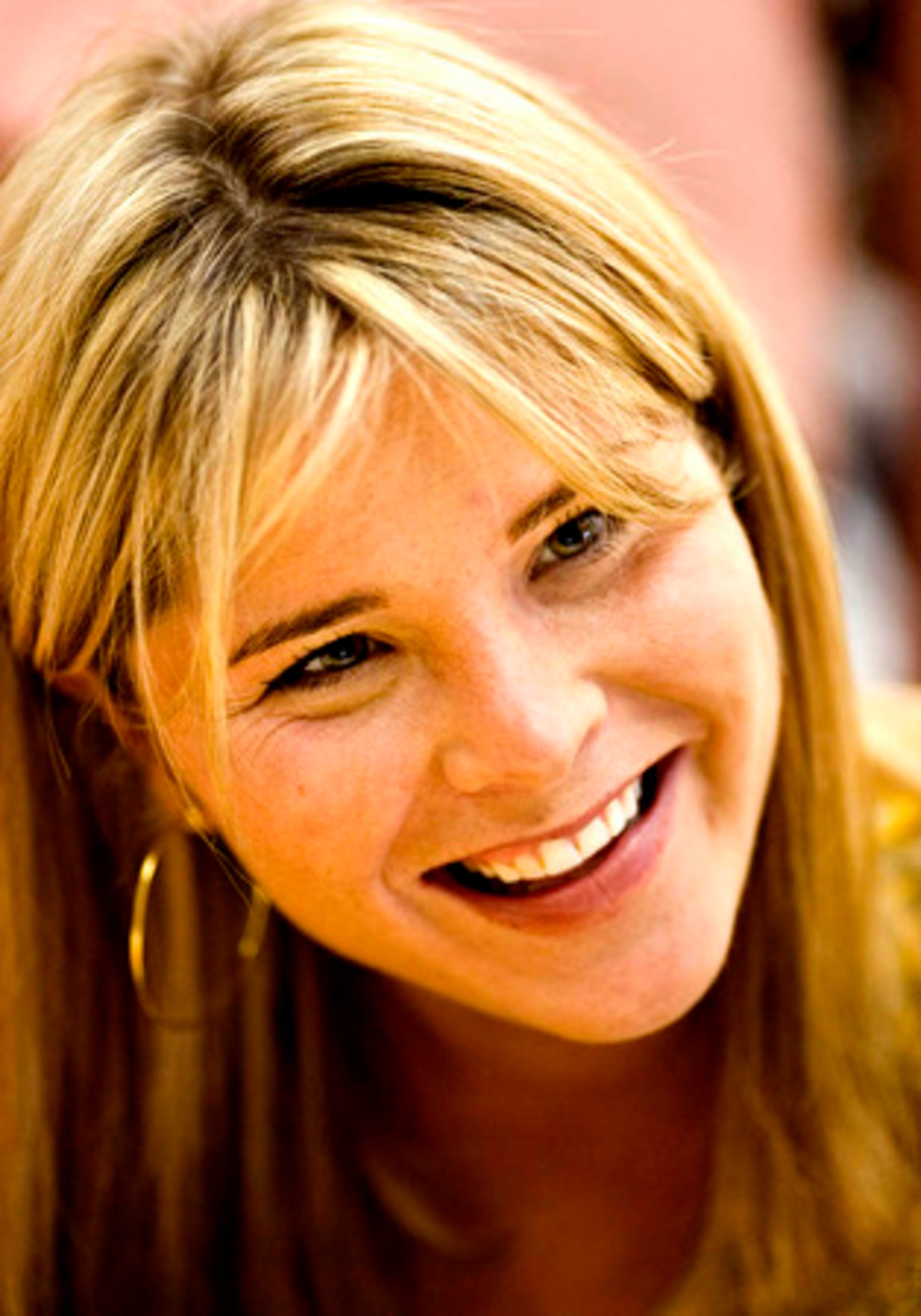Jenna Bush, daughter of first lady Laura Bush and President Bush, herself a teacher, visits with first grade students at Martin Luther King Elementary School in Washington, Monday, April 14, 2008.