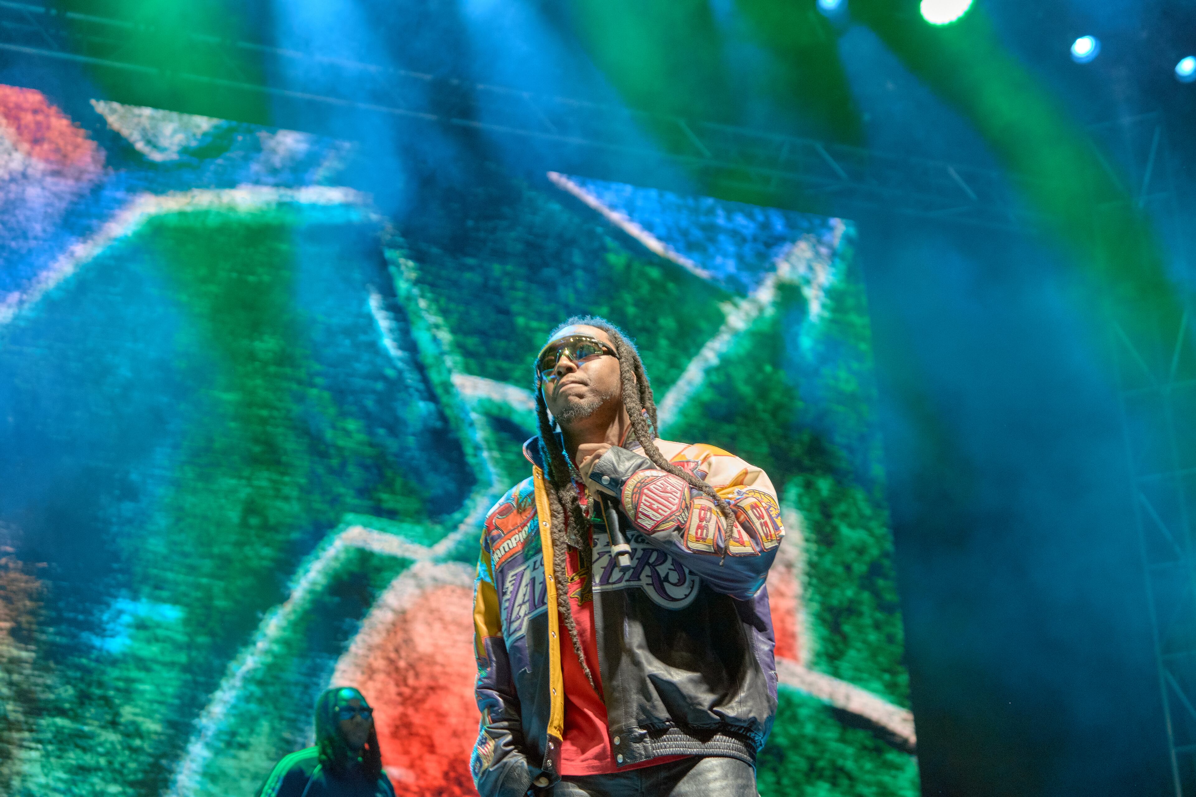 Migos’ Takeoff at ONE MusicFest held at Central Park on October 8, 2022, in Atlanta, Georgia.