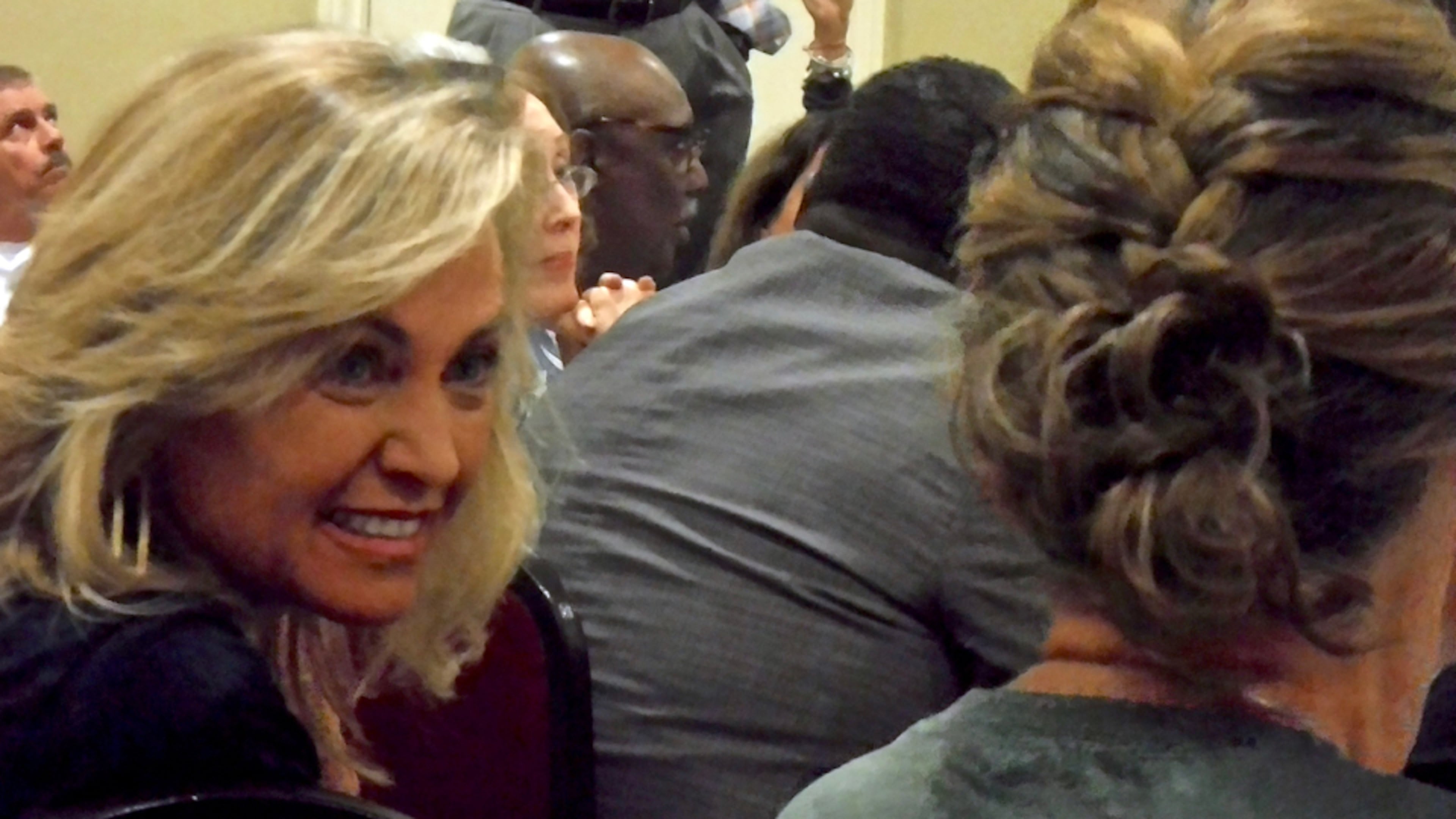 Whitewater Creek resident Bob Goldberg was among those who spoke at a heated homeowners association meeting Thursday night. Jill Howard Church for the AJC