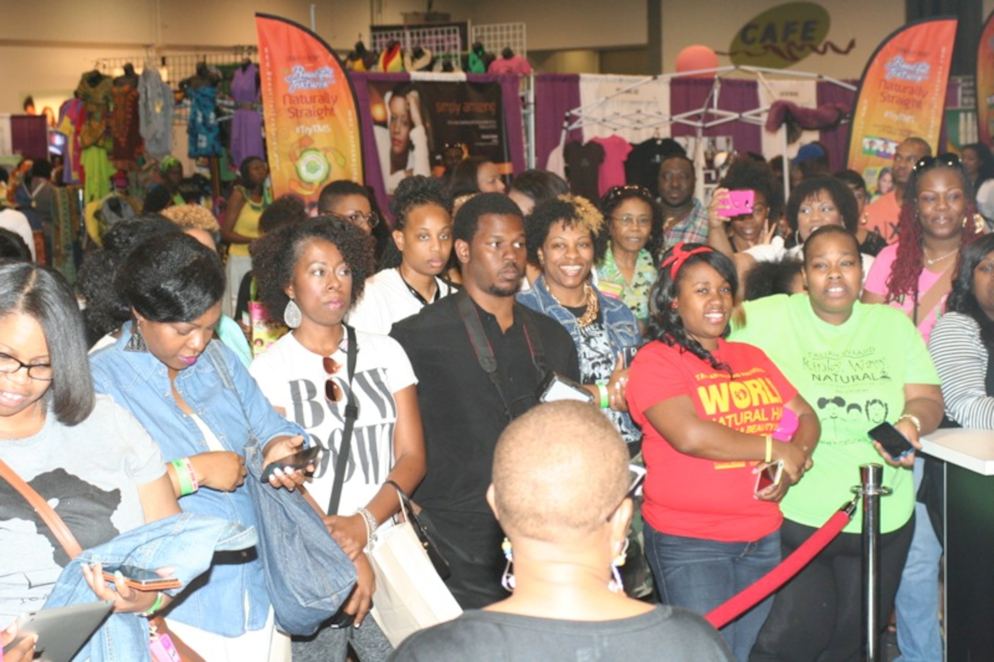 Fans await the arrival of Chrisette Michele.