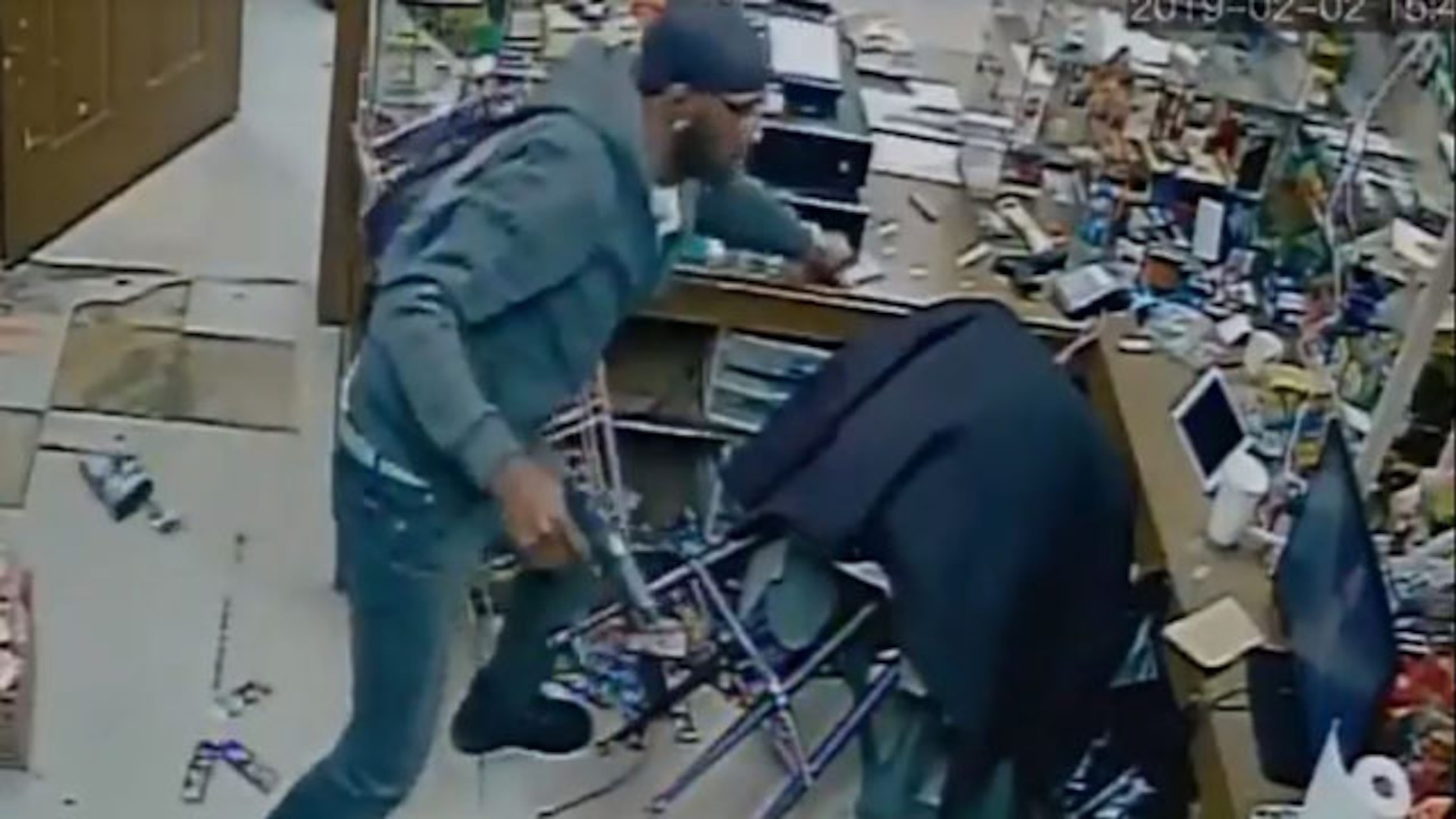 Police say this man robbed a convenience store worker, shot him and stole money from the store’s cash register.