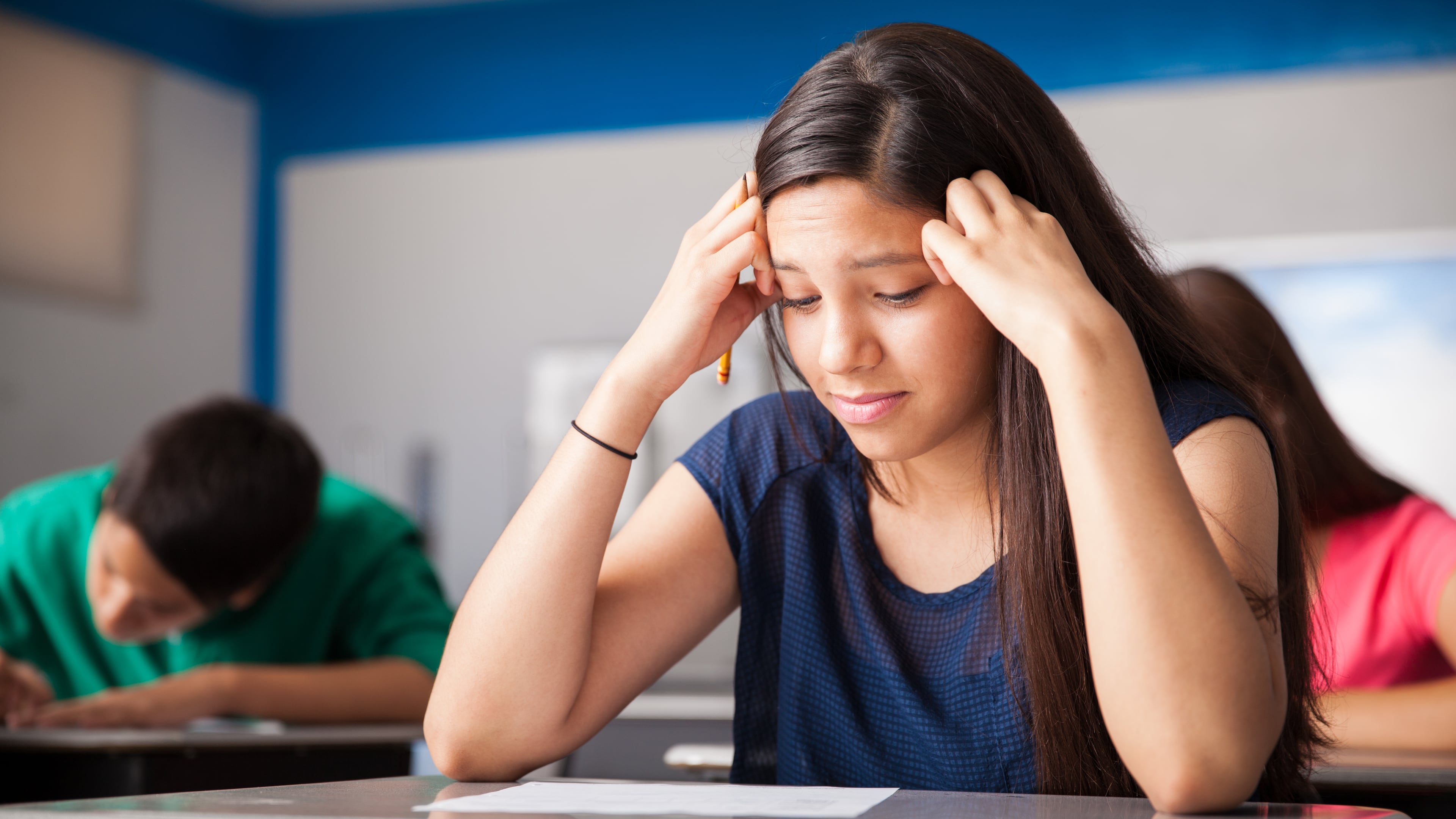 The latest results on Georgia’s state standardized tests show slight gains in two key areas, English for younger students and math for those about to enter high school.