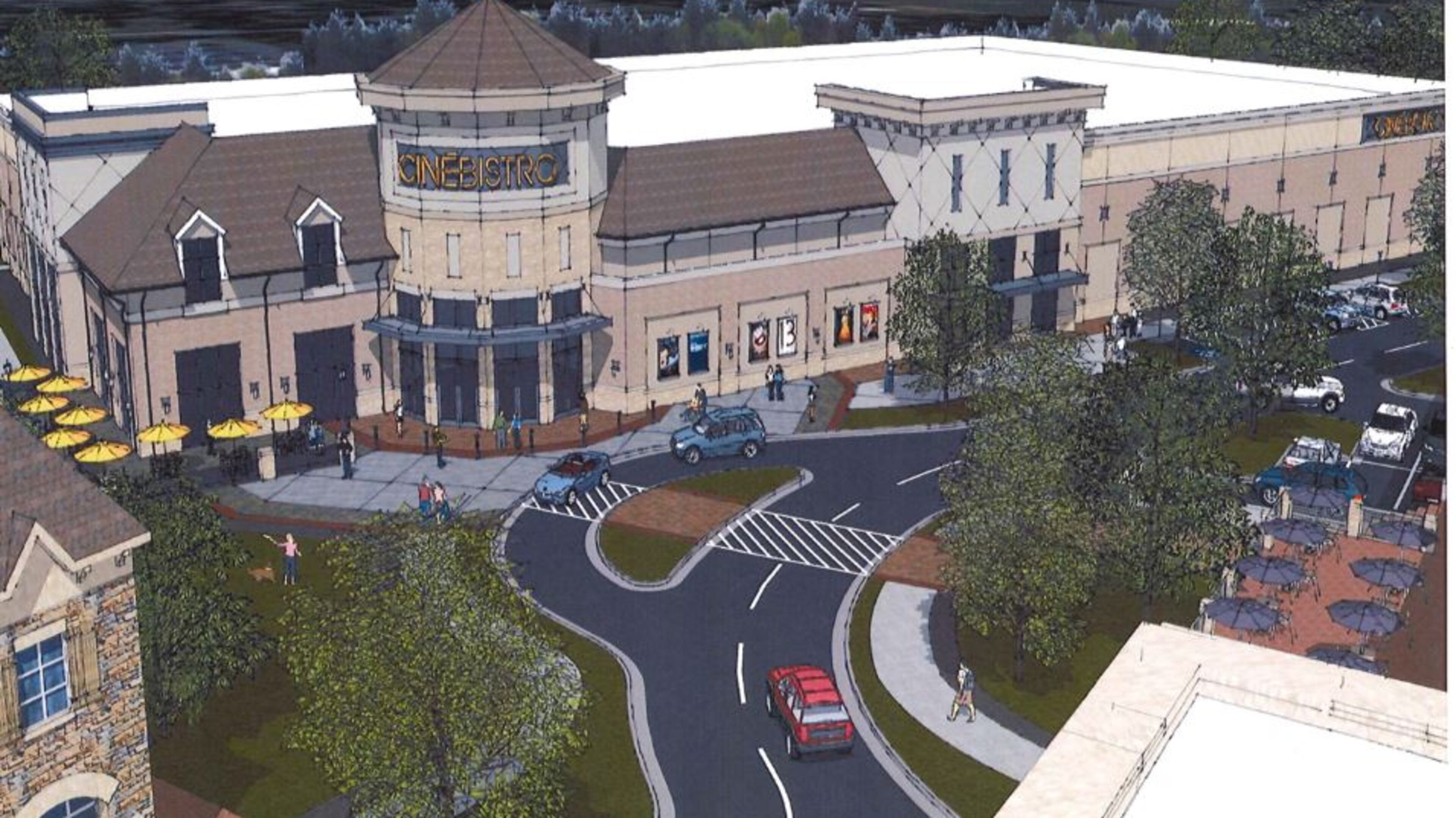 Ground is expected to be broken this spring on Peachtree Corners' new town center, which will feature a CineBistro dine-in movie theater.