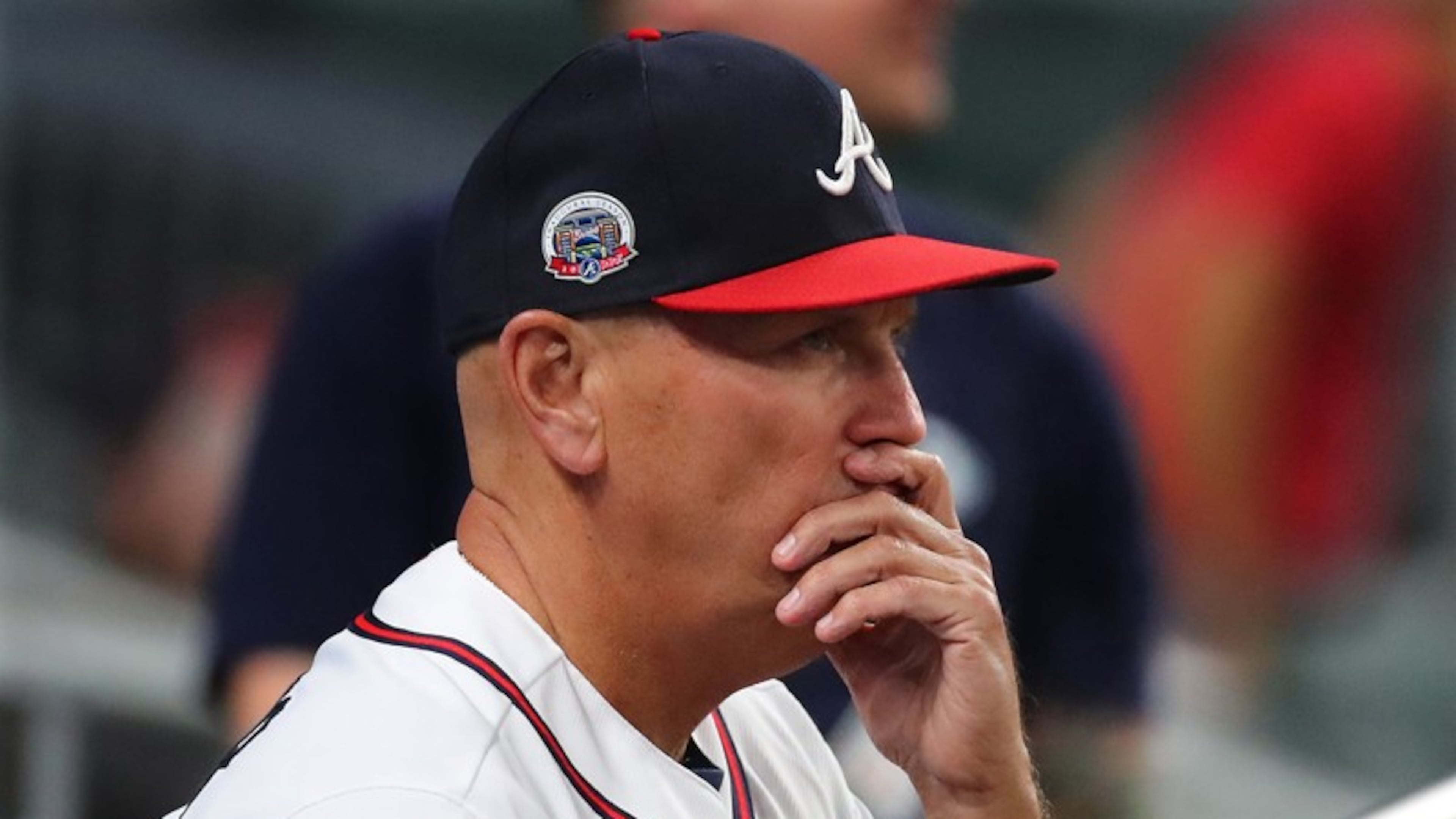 Manager Brian Snitker hasn’t been told whether the Braves will pick up the 2018 option on his contract. He’s in his 41st year with the organization. (Curtis Compton/AJC photo)