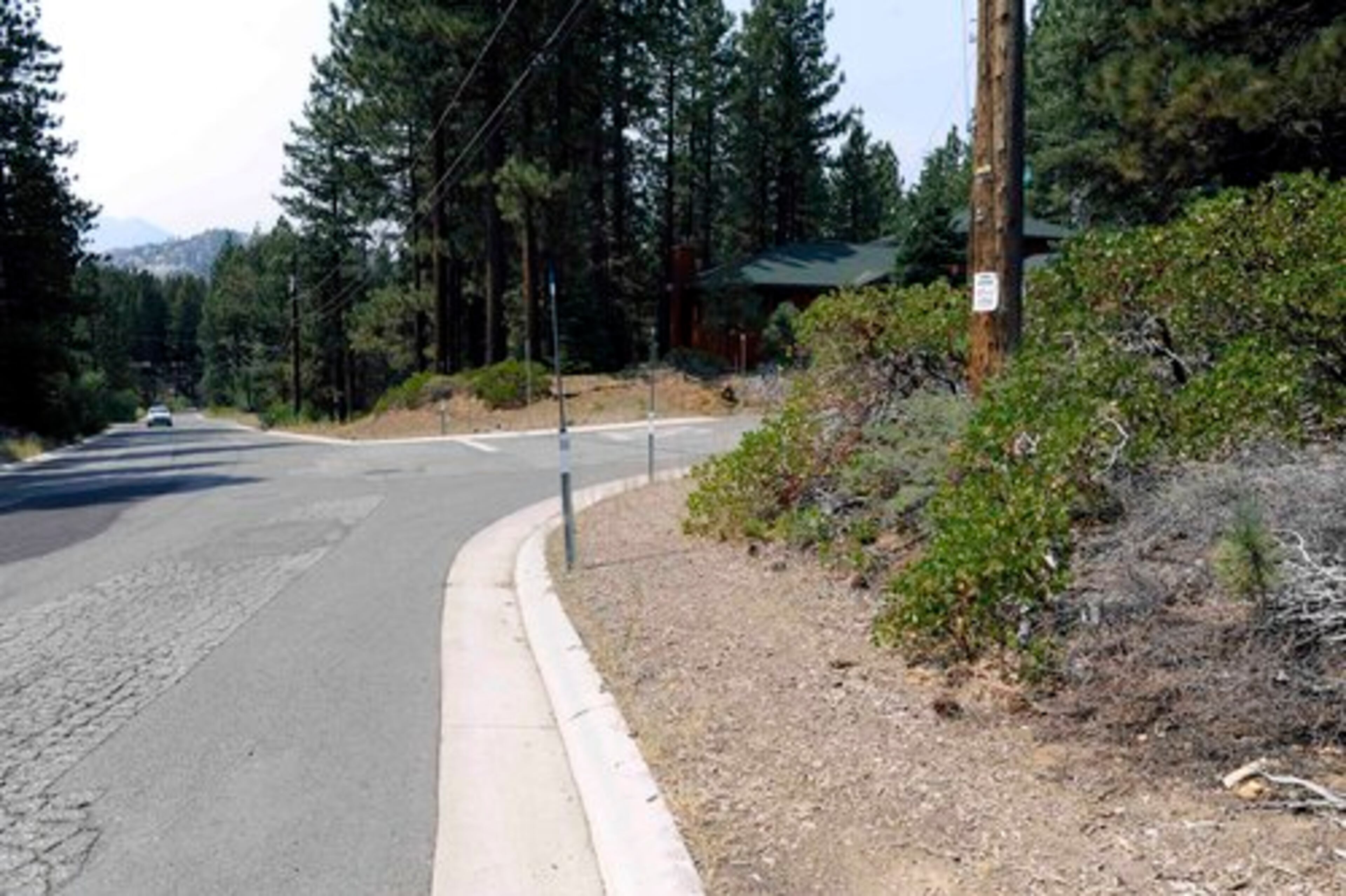 A photo made Thursday Aug. 27, 2009 shows the area where Jaycee Dugard was walking to a school bus stop in South Lake Tahoe, Calif. when she was kidnapped in 1991. The news that a little girl kidnapped nearly two decades ago was found alive gave way Thursday to the horrifying details of how police say she has lived all those years.
