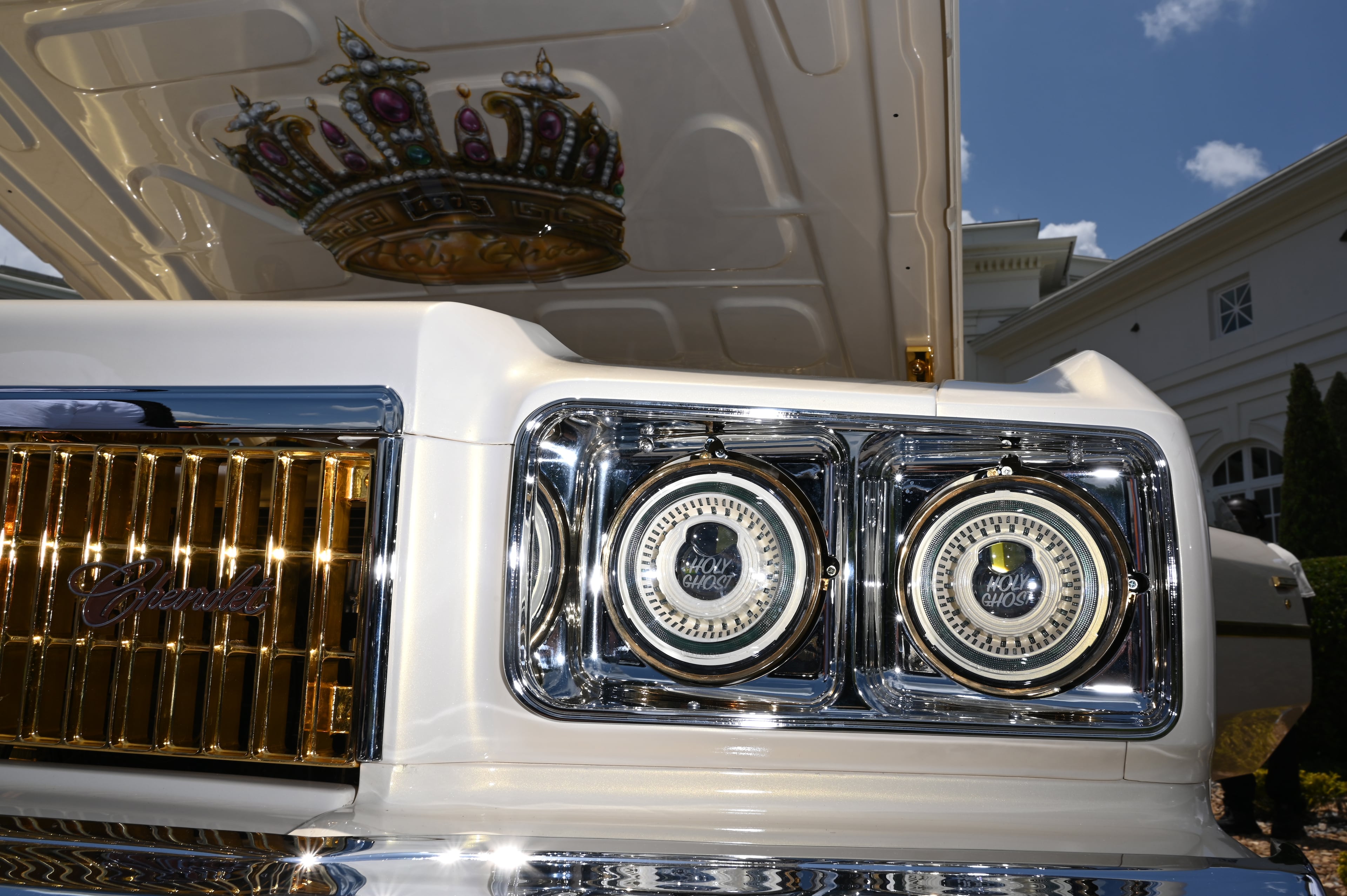 One of fleets of classic/custom automobiles and luxury vehicles is displayed during the 4th Annual Rick Ross Car and Bike Show, Saturday, June 7, 2025, in Fayetteville. The 4th Annual Rick Ross Car and Bike Show will include a vendor market with more than 30 vendors, food trucks, fleets of classic/custom automobiles, luxury vehicles, boats, RVs and trailers on the front of the mansion. Stage performances include Plies, Ross' new signee Nino Breeze and Ross himself. (Hyosub Shin / AJC)