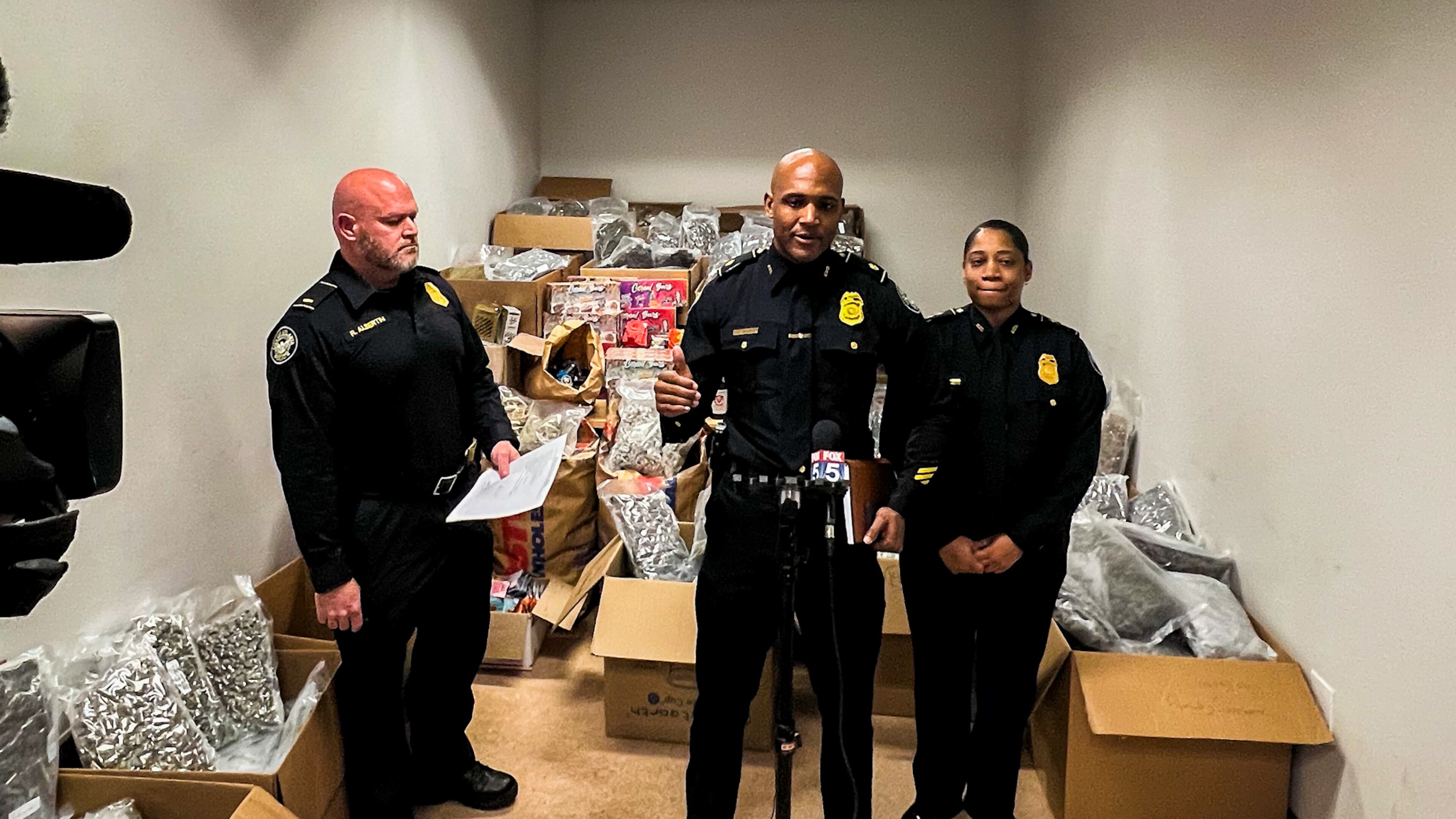 Atlanta police announced a massive drug bust at a Buckhead apartment that resulted in the seizure of $2 million worth of marijuana and $100,000 in cash.