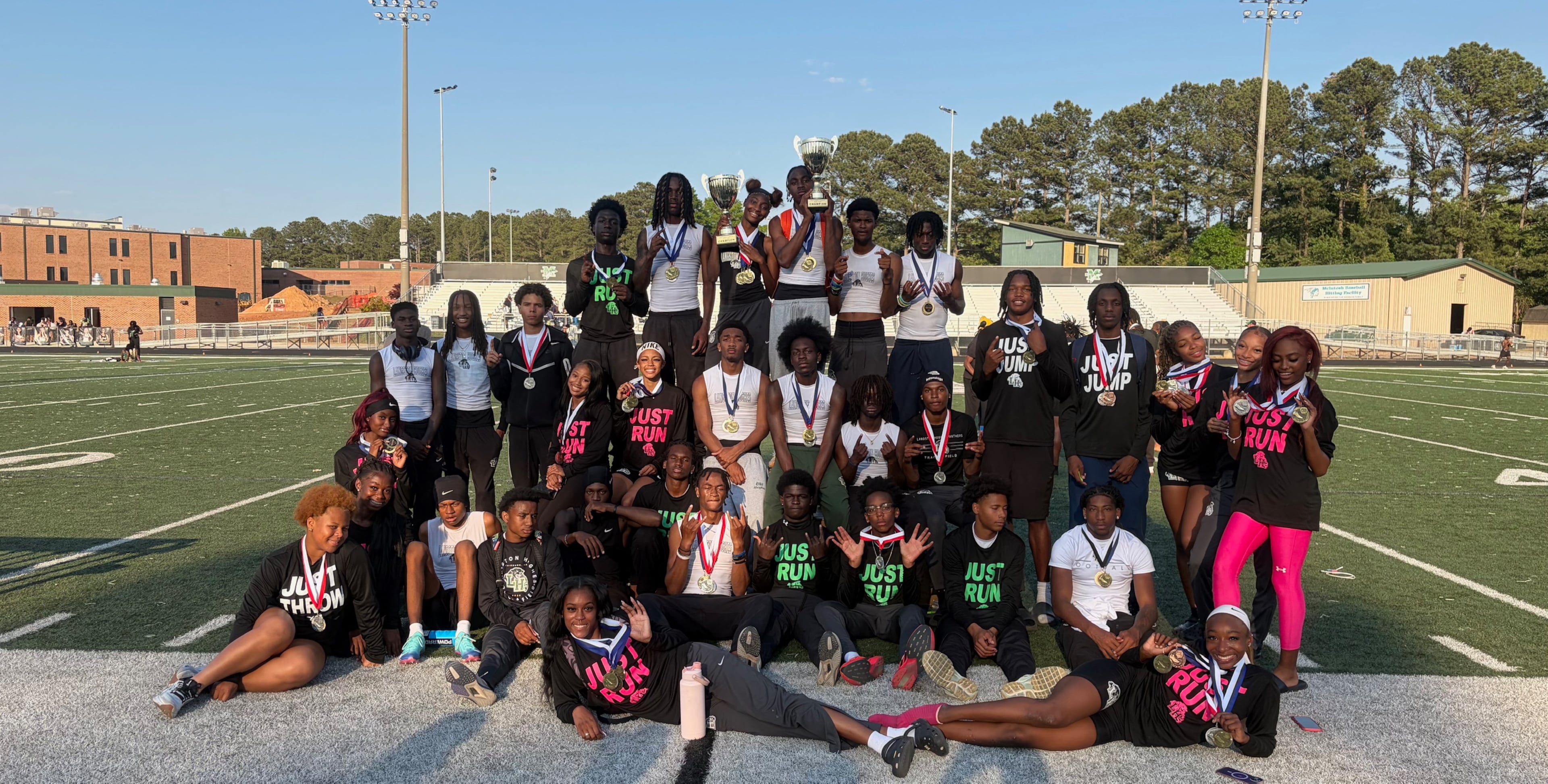 The Hughes boys track team is going for its fourth straight state championship in 2026 at the UGA Track. (Courtesy of Roland Colvin)