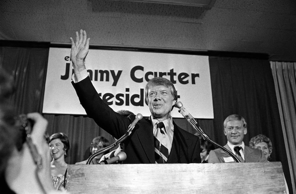 Jimmy Carter, seen here in Atlanta in 1974. (AP Photo)