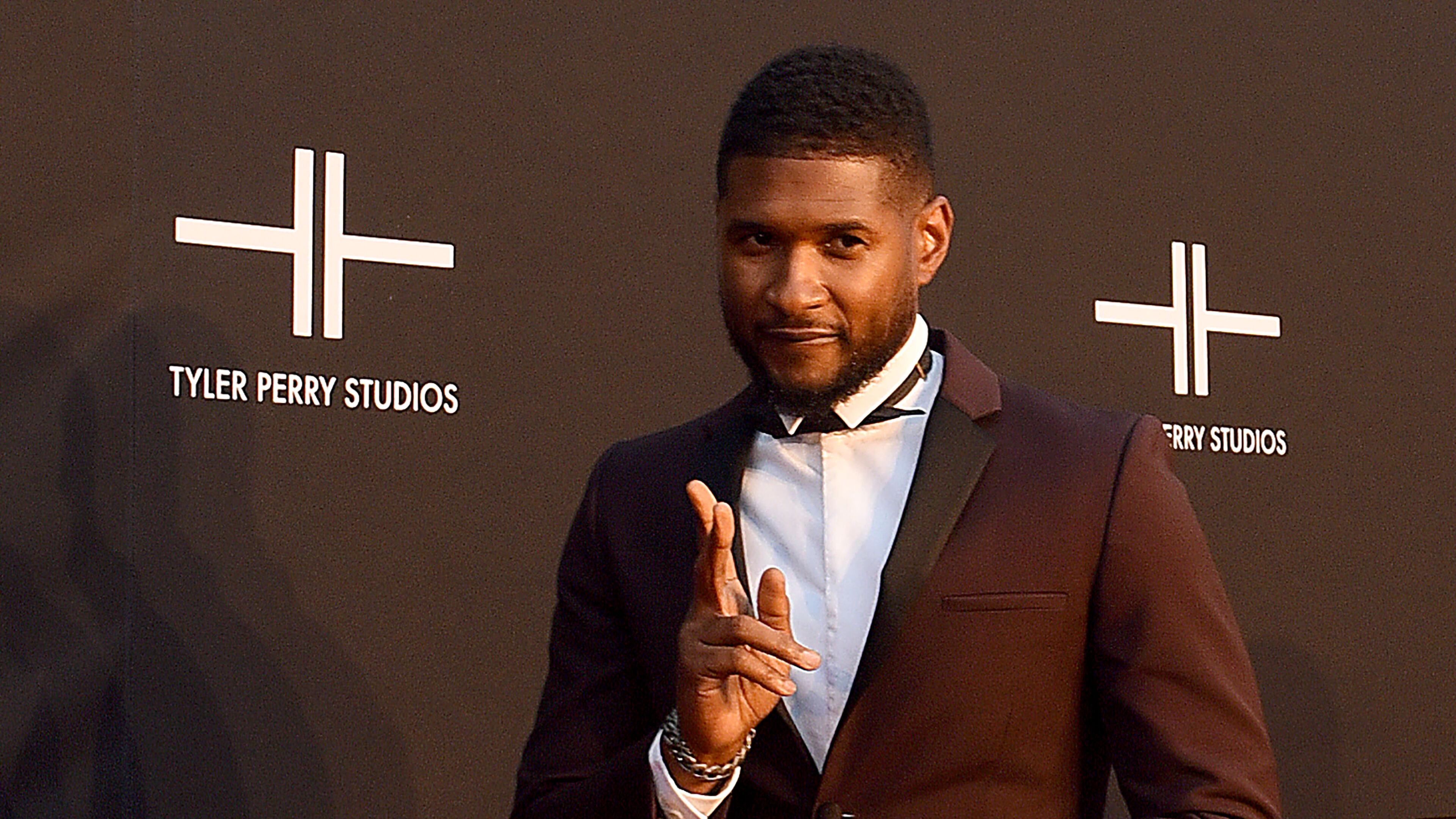 Usher walked the red carpet for the opening of Tyler Perry Studios Saturday, October 5, 2019 in Atlanta. (Ryon Horne / Ryon.Horne@ajc.com)