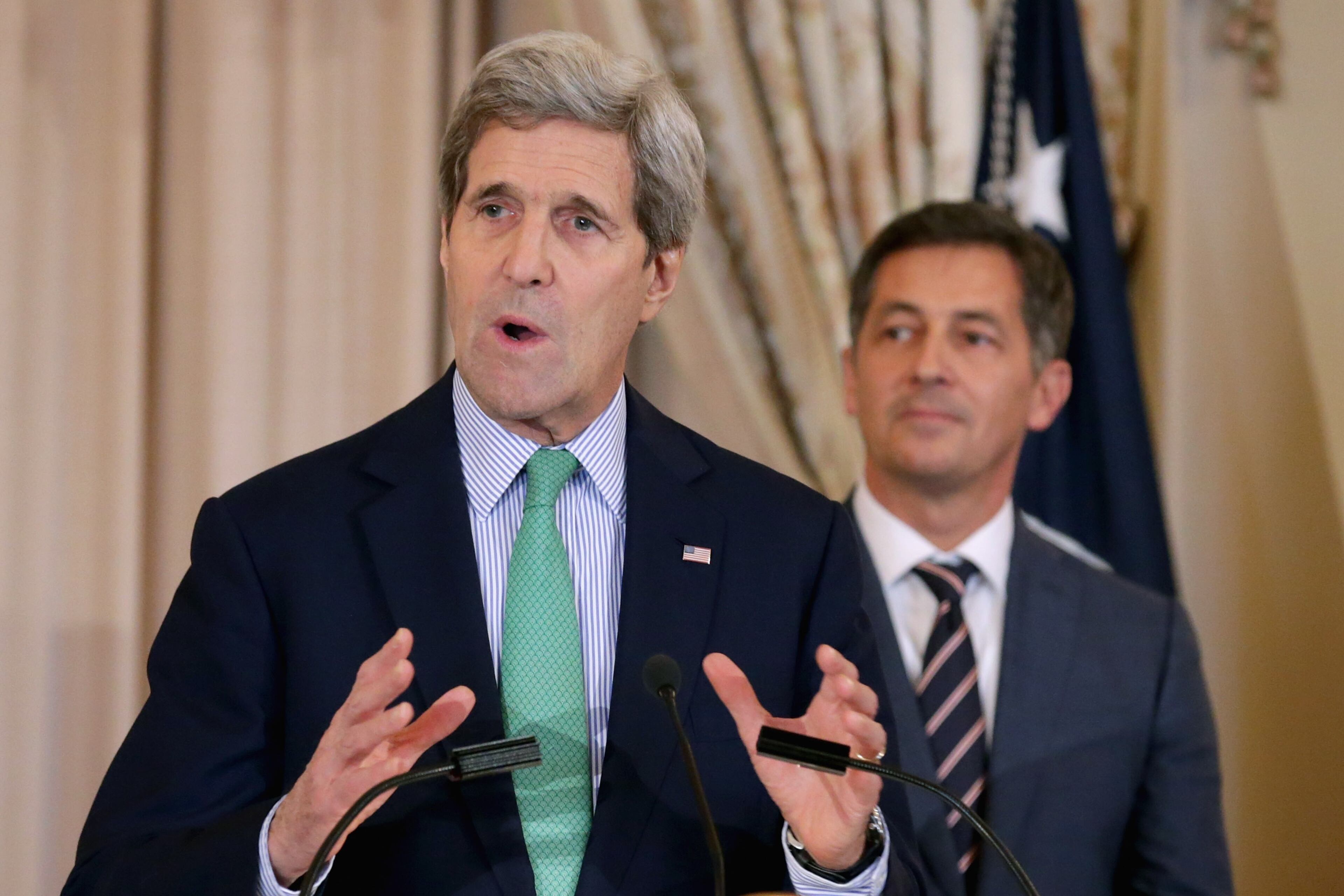 U.S. Secretary of State John Kerry earned his pilot's license while in the Navy and reportedly continues to fly. (Photo by Chip Somodevilla/Getty Images)