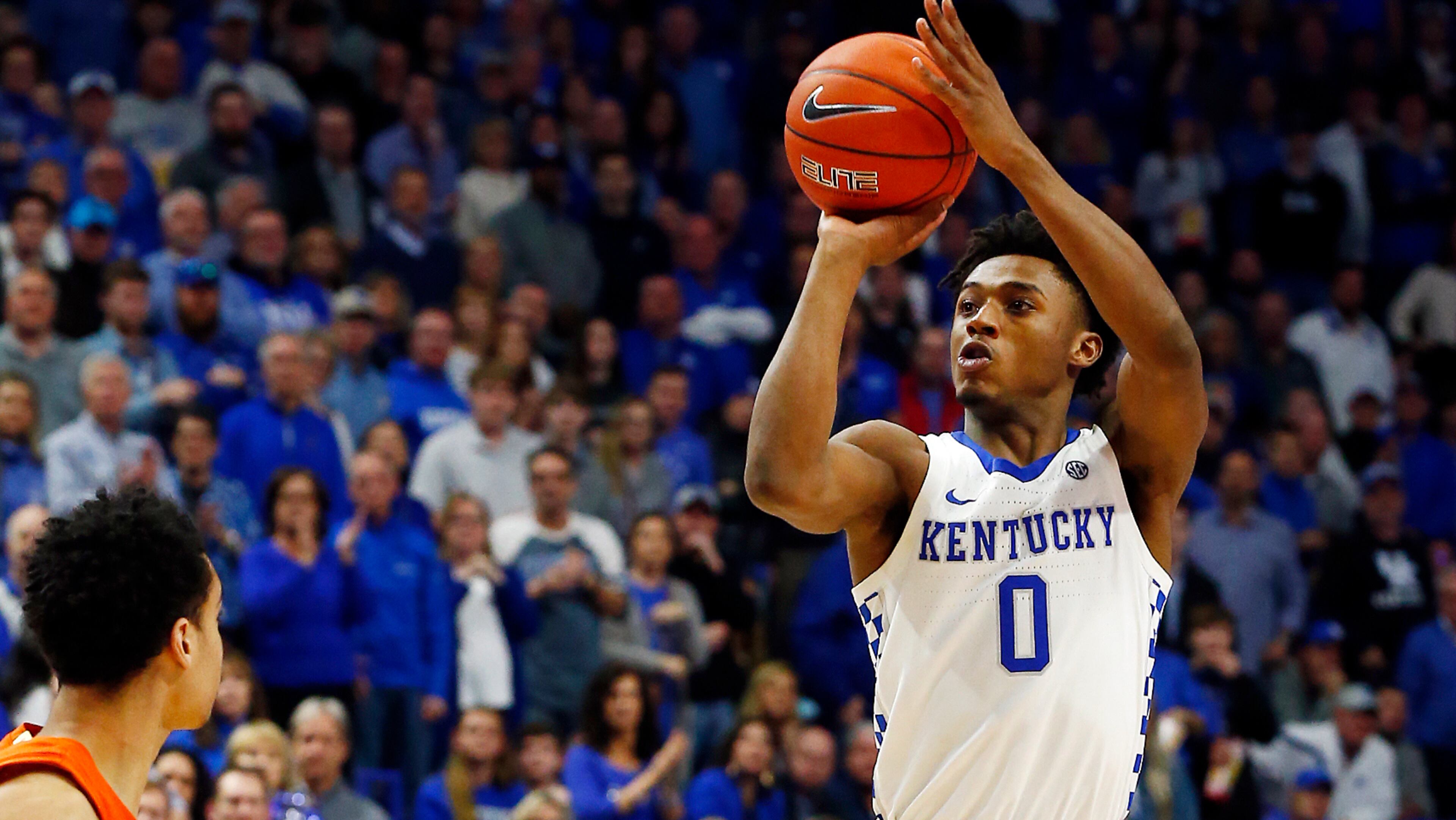 Kentucky's Ashton Hagans started 29 of 30 games he played in. His 6.37 assist average ranks fourth in single-season school history.