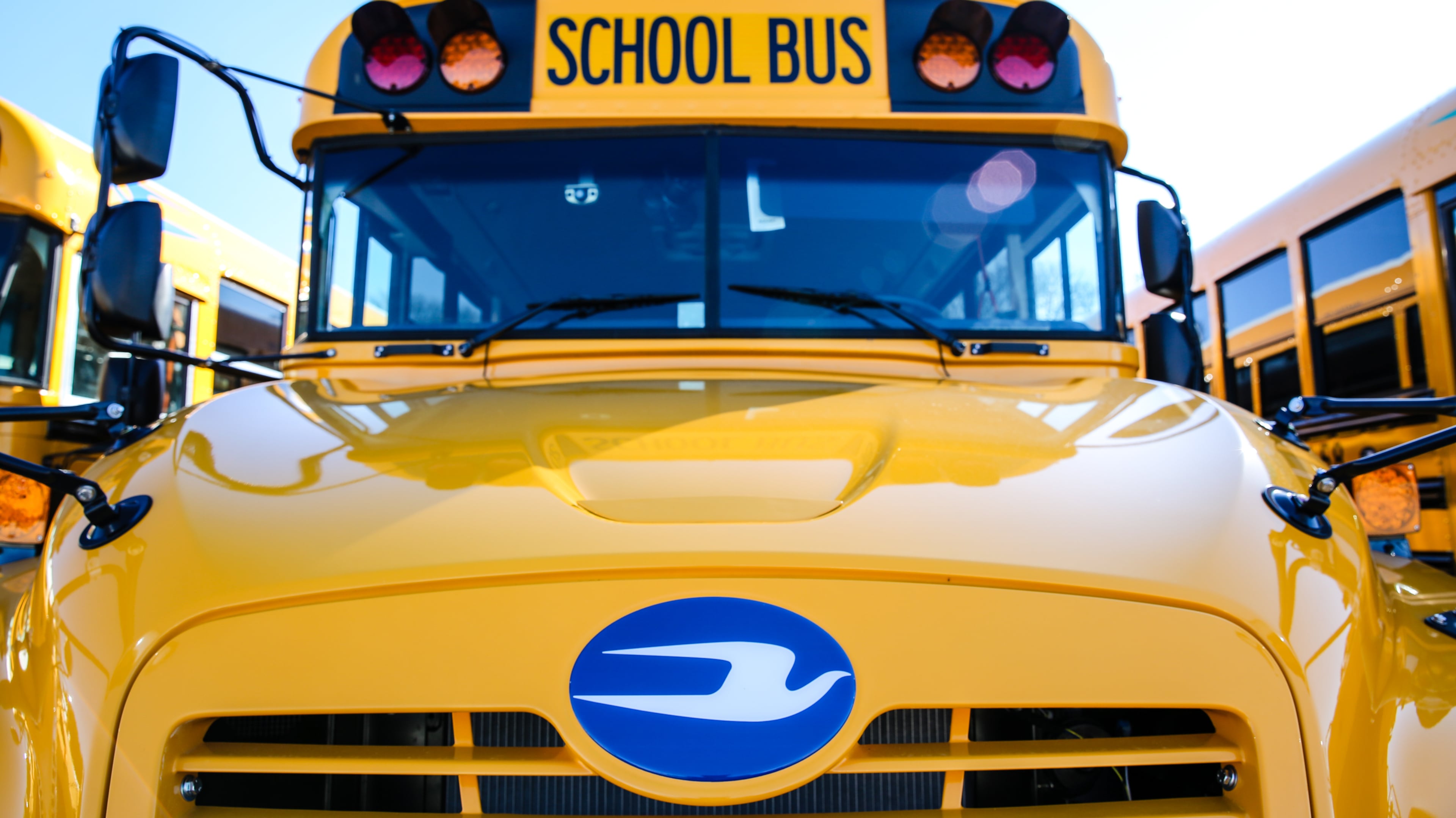 Henry County Schools on Tuesday broke ground on a new transportation facility for its school buses. (Jenni Girtman for The Atlanta Journal-Constitution)