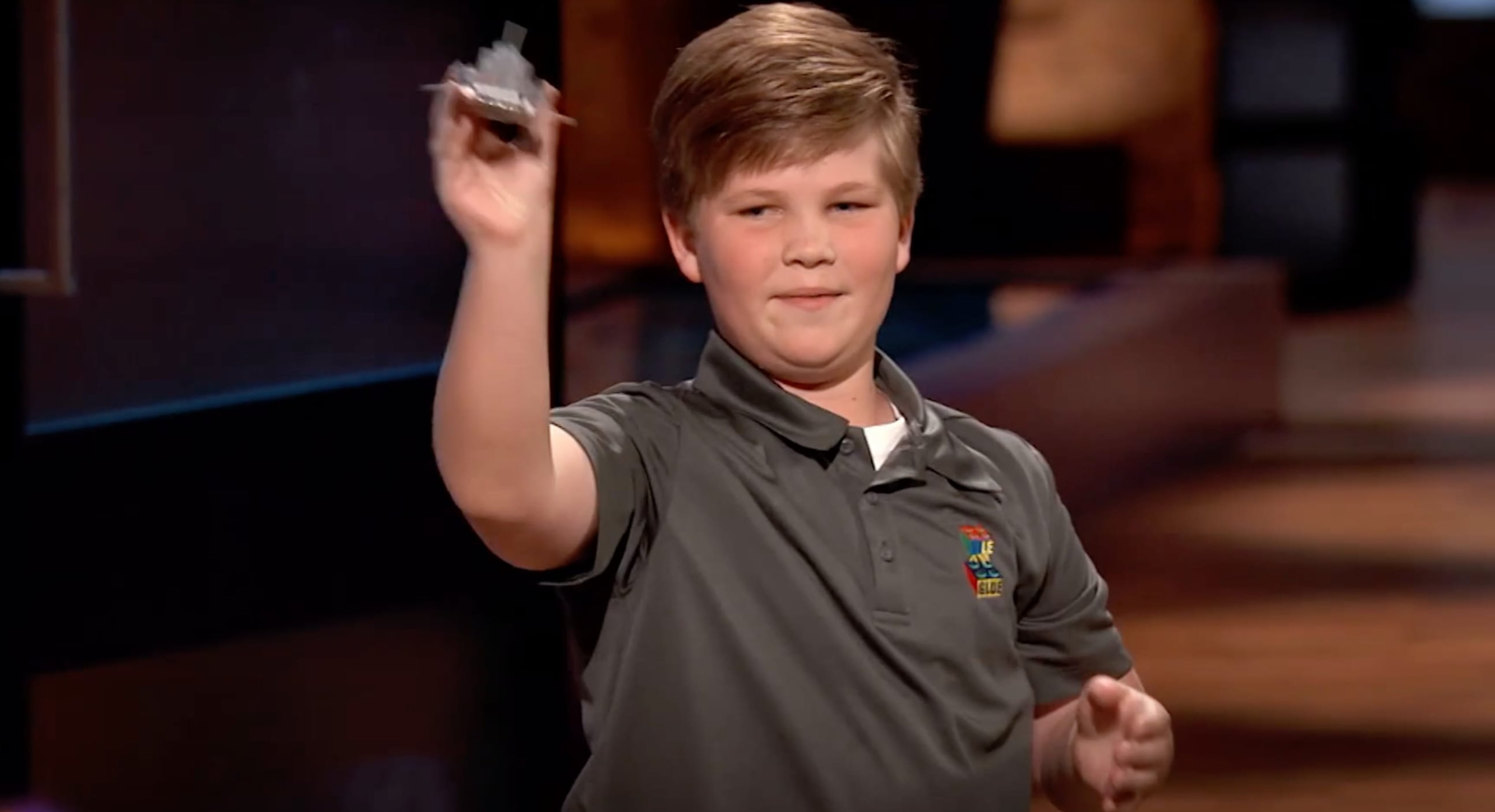 Tripp Phillips, 11 at the time, charmed "Shark Tank" judges in 2019 for his product, a glue for Lego pieces. (ABC)