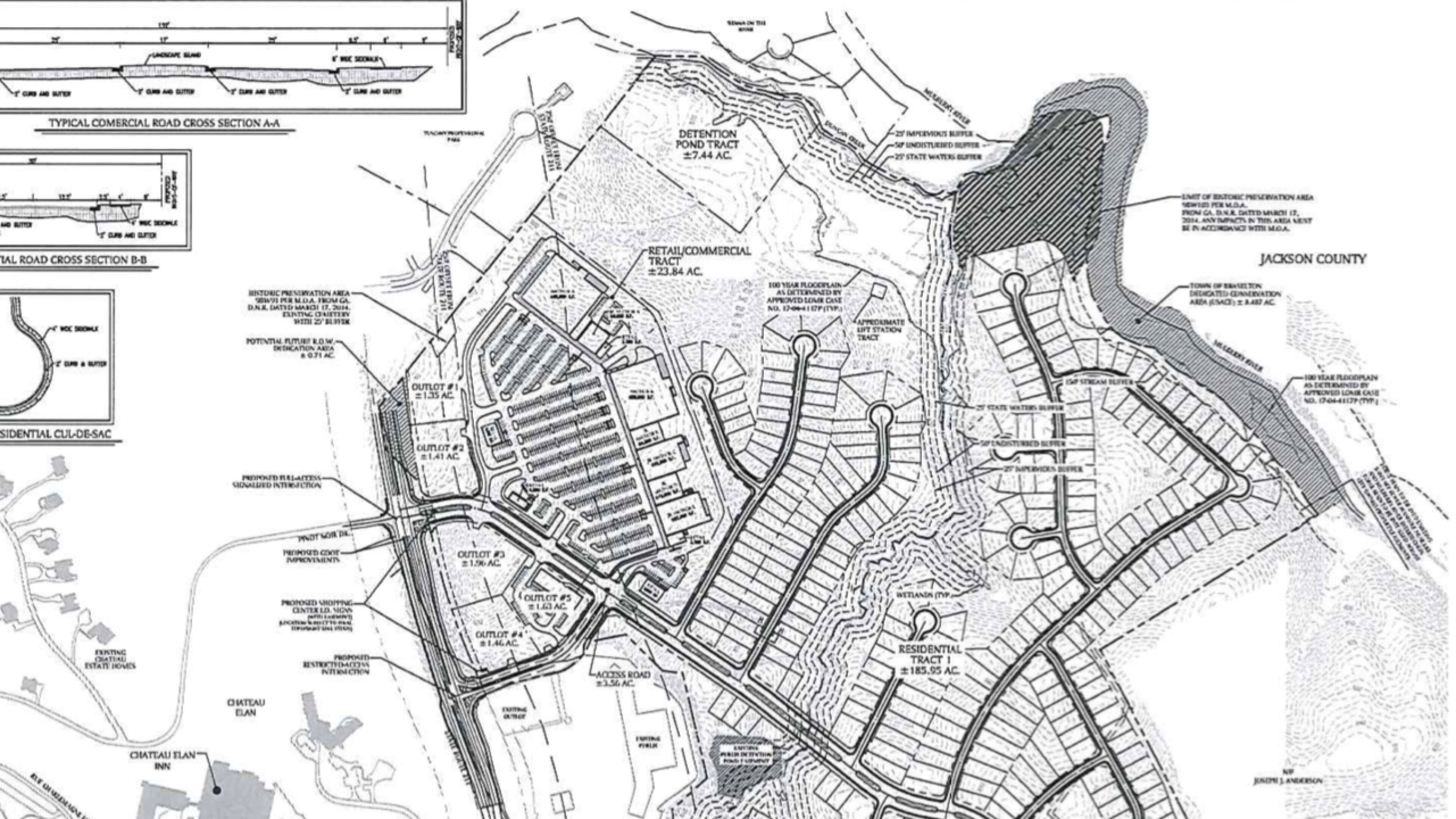 Braselton will consider approval of a large mixed-use development on 229.29 acres off State Route 211 North. (Courtest Town of Braselton)