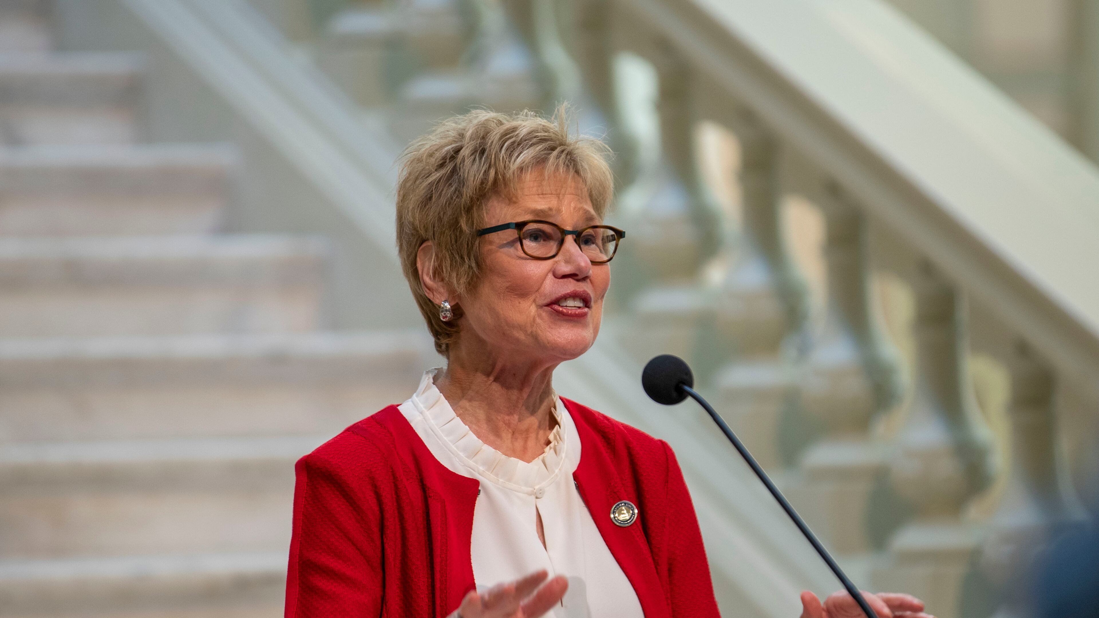 Dr. Kathy Toomey, the commissioner of the Georgia Department of Public Health. (ALYSSA POINTER / ALYSSA.POINTER@AJC.COM)