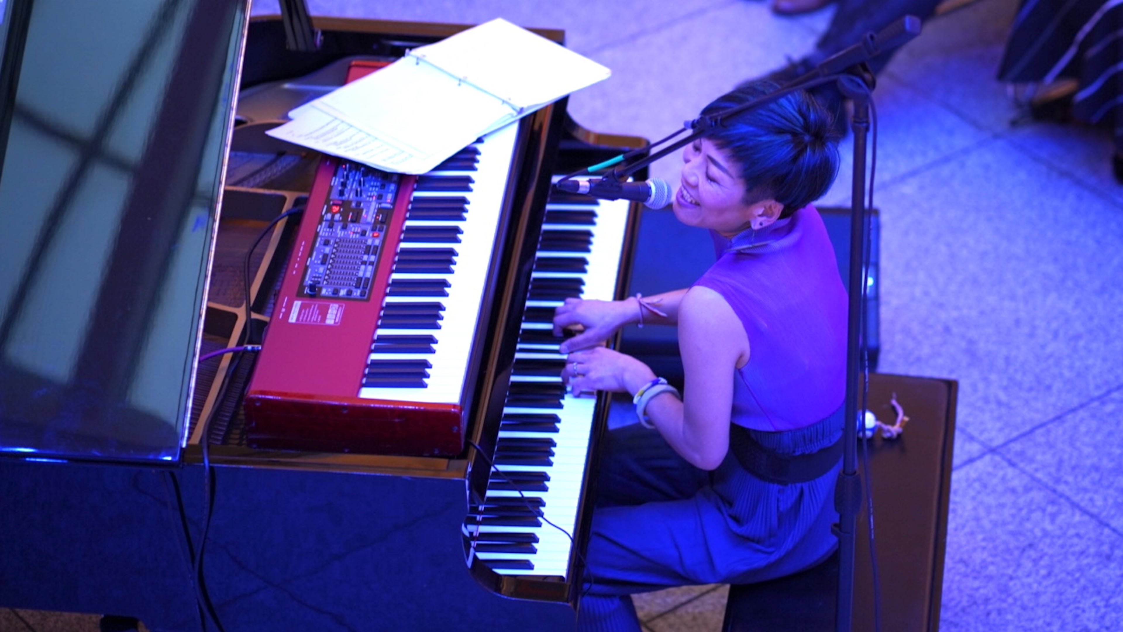 For Atlanta-based pianist and composer, Madoka Oshima, the mere act of playing brings on the flow state. (Photo by Mitchell Gant)