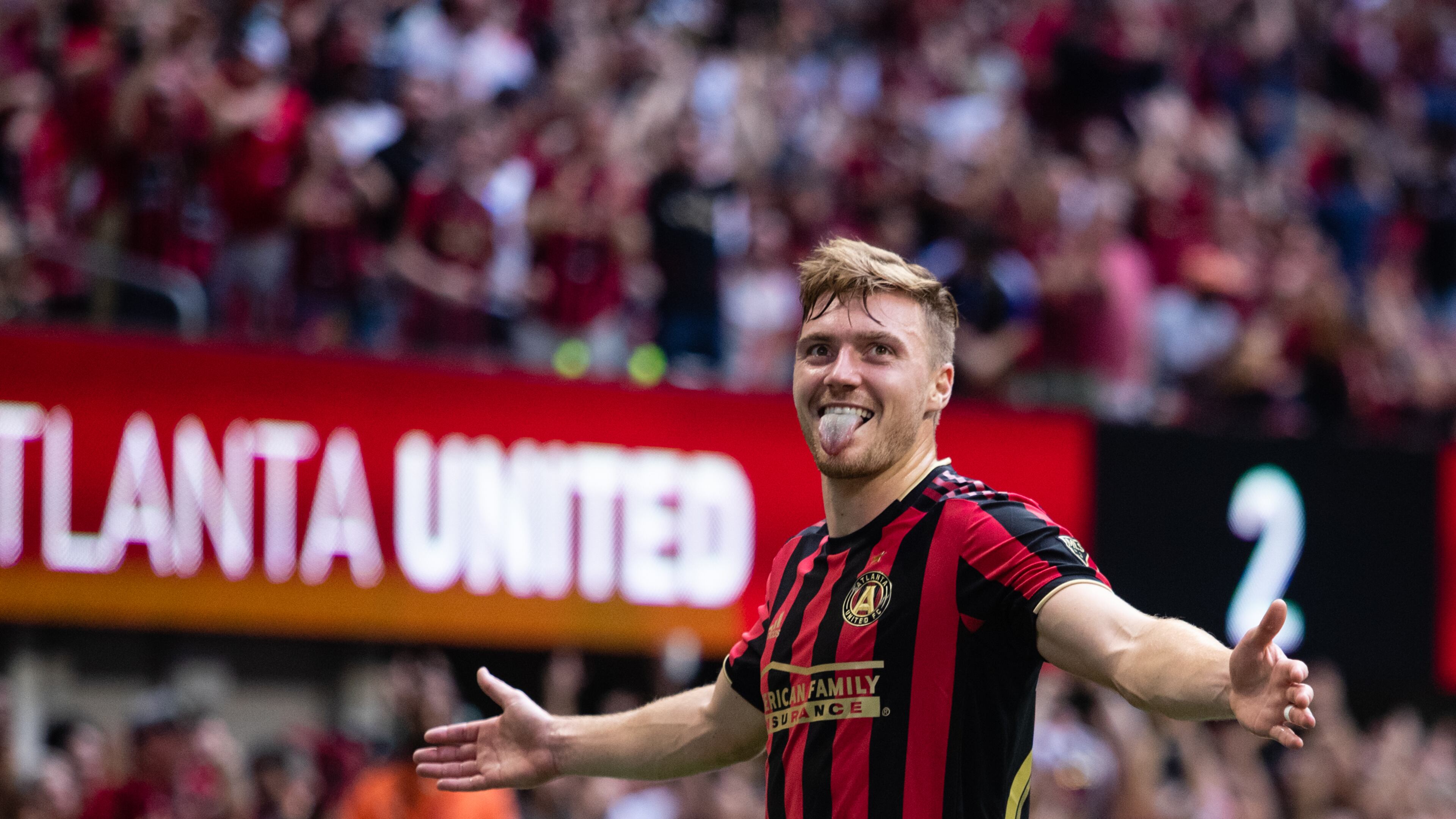 During the second half of the match at Mercedes-Benz Stadium in Atlanta, Georgia, on Sunday October 6, 2019. (Photo by Jacob Gonzalez/Atlanta United)