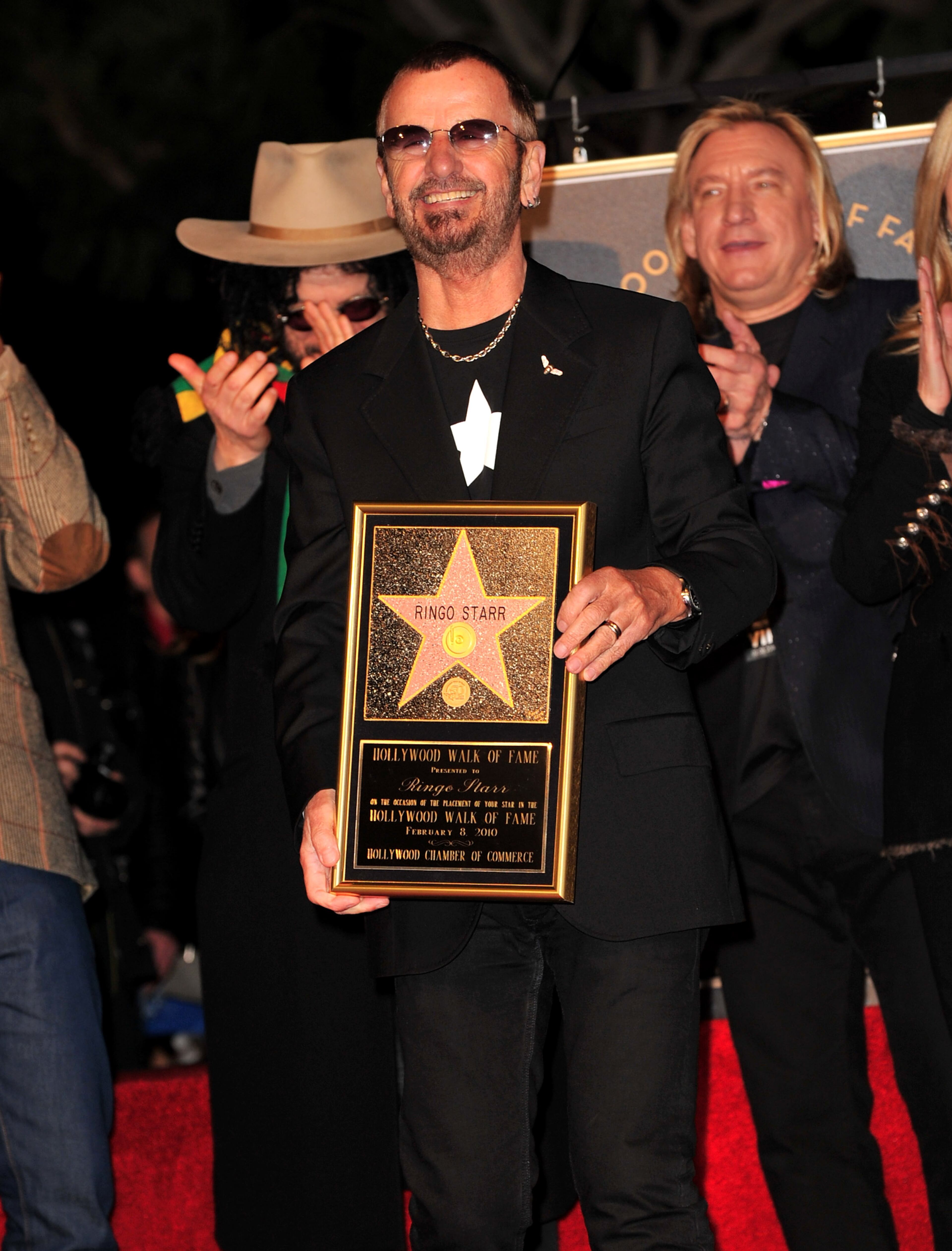 HOLLYWOOD - FEBRUARY 08: Musician Ringo Starr attends the 2401st Hollywood Walk of Fame Star ceremony honoring musician Ringo Starr on February 8, 2010 in Hollywood, California. (Photo by Alberto E. Rodriguez/Getty Images)