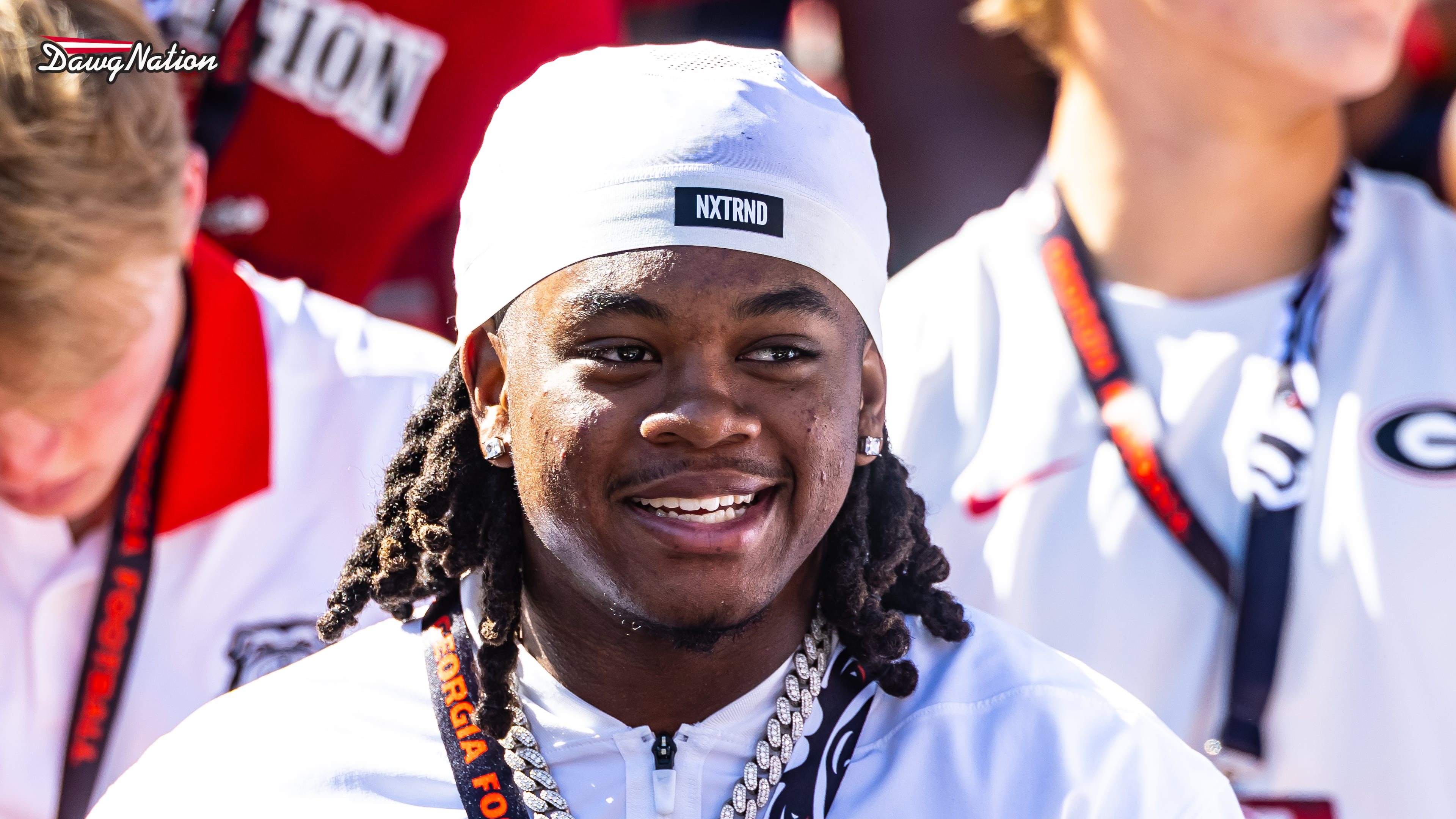 4-star RB Kevin Hartsfield returned to UGA on Saturday, Sept. 26, 2026, for the Oklahoma game. He's ranked as the nation's No. 1 junior RB for both the 247Sports Composite and Rivals Industry Ranking. (Jeff Sentell/DawgNation)