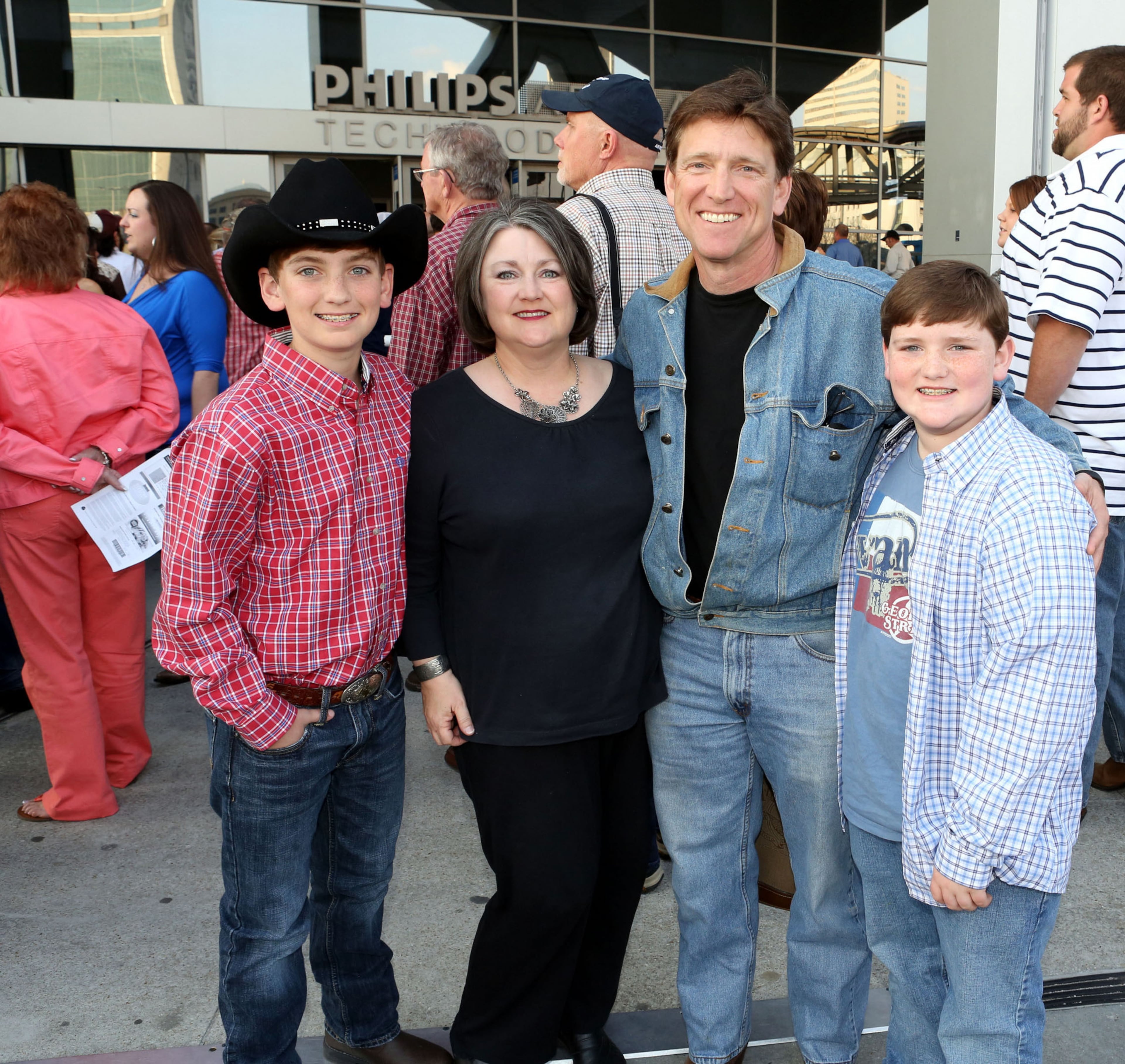 Robert, Angie, William and Patrick Fain drove in from Norcross for the concert.