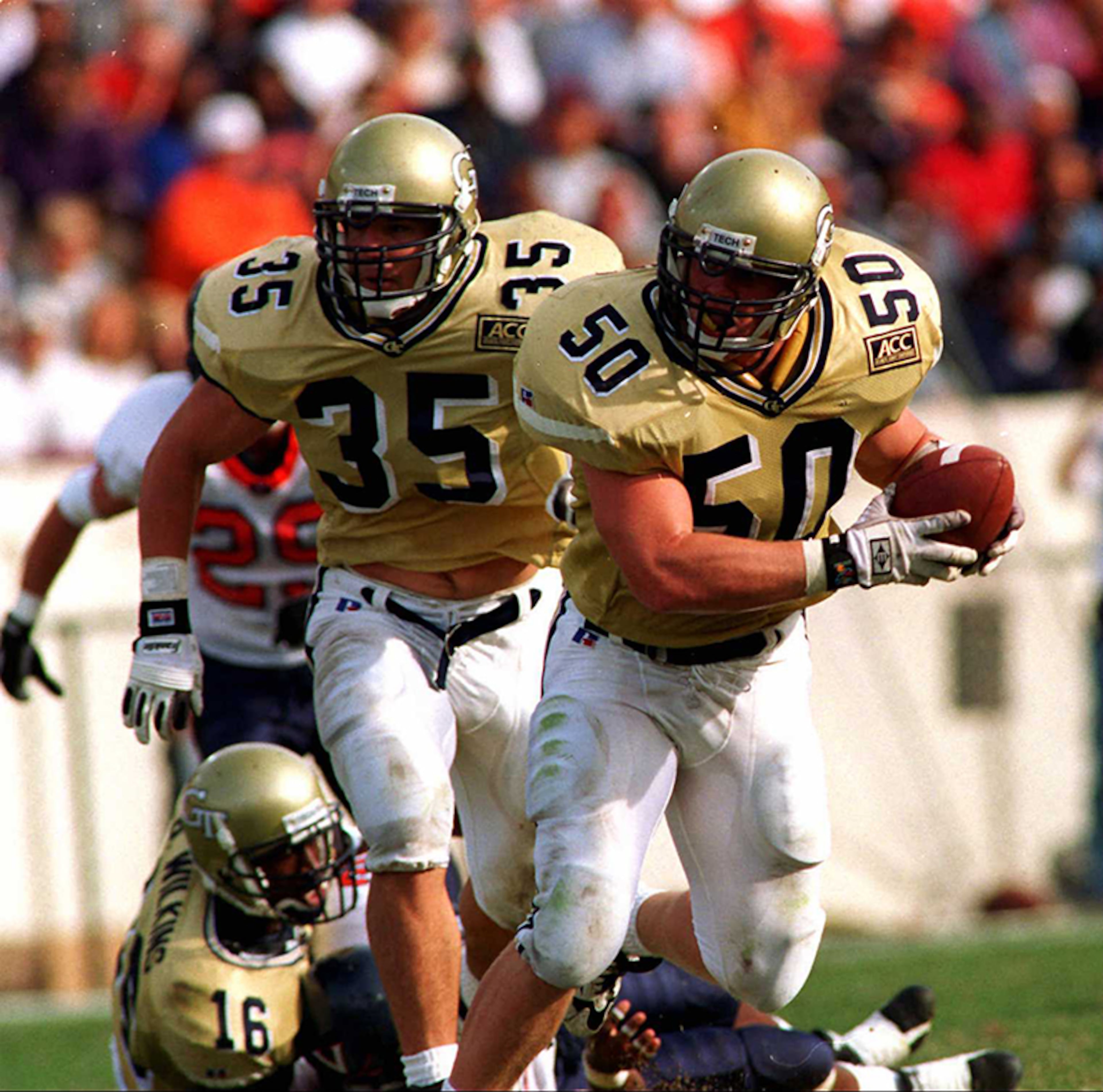 Called its biggest victory in six years, Tech used a classic defensive effort and special teams to beat the 12th-ranked Cavaliers 13-7 on Oct. 5, 1996. The Yellow Jackets forced five Virginia turnovers.