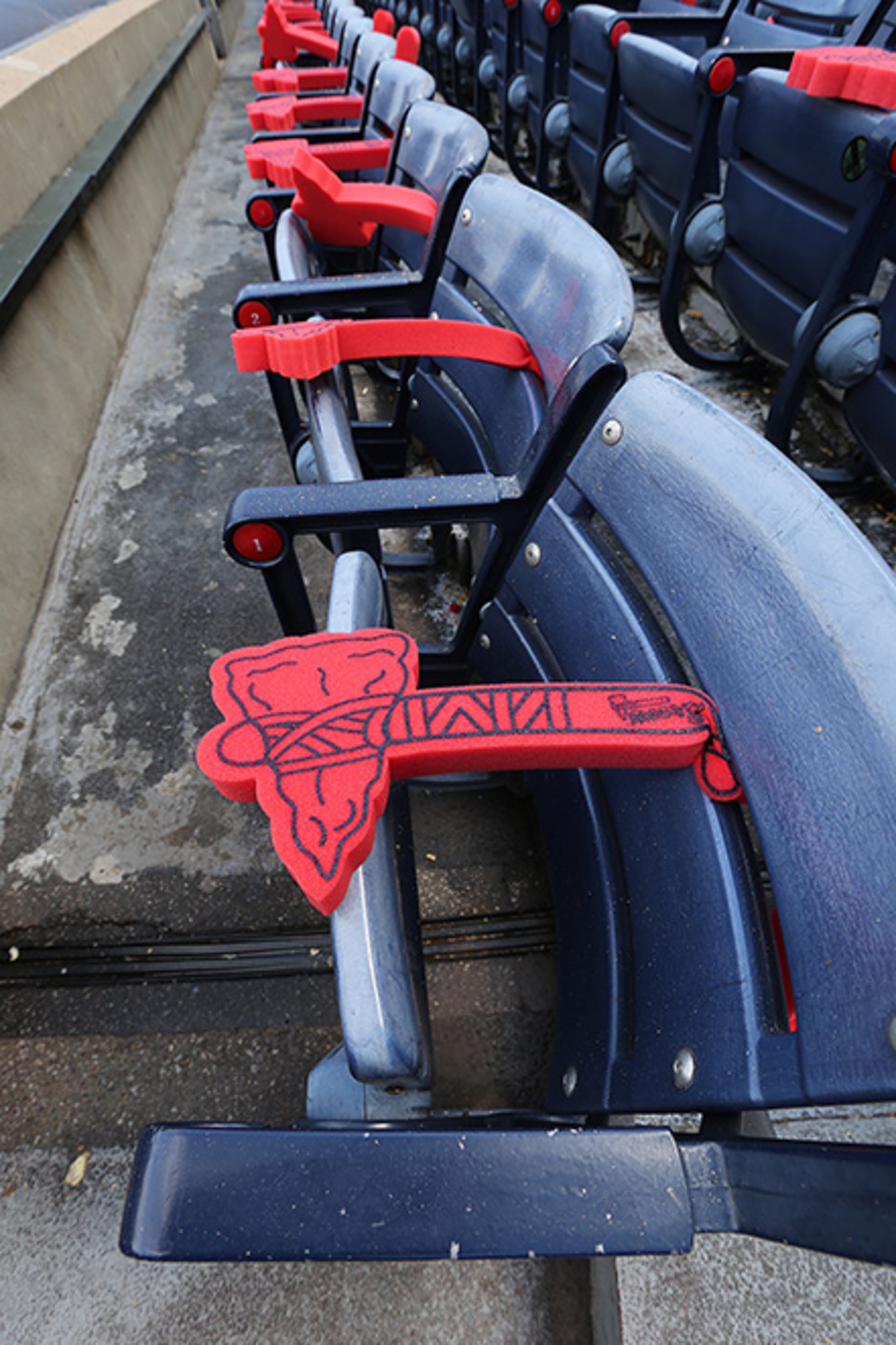 October 02, 2016 Atlanta: A fan has placed a sticker for Hall of Fame manager Bobby Cox on a fence outside the stadium as the Braves prepare to play their final game at Turner Field on Sunday, Oct. 2, 2016, in Atlanta. The team will move to their new stadium in Cobb County for the 2017 season. Curtis Compton /ccompton@ajc.com