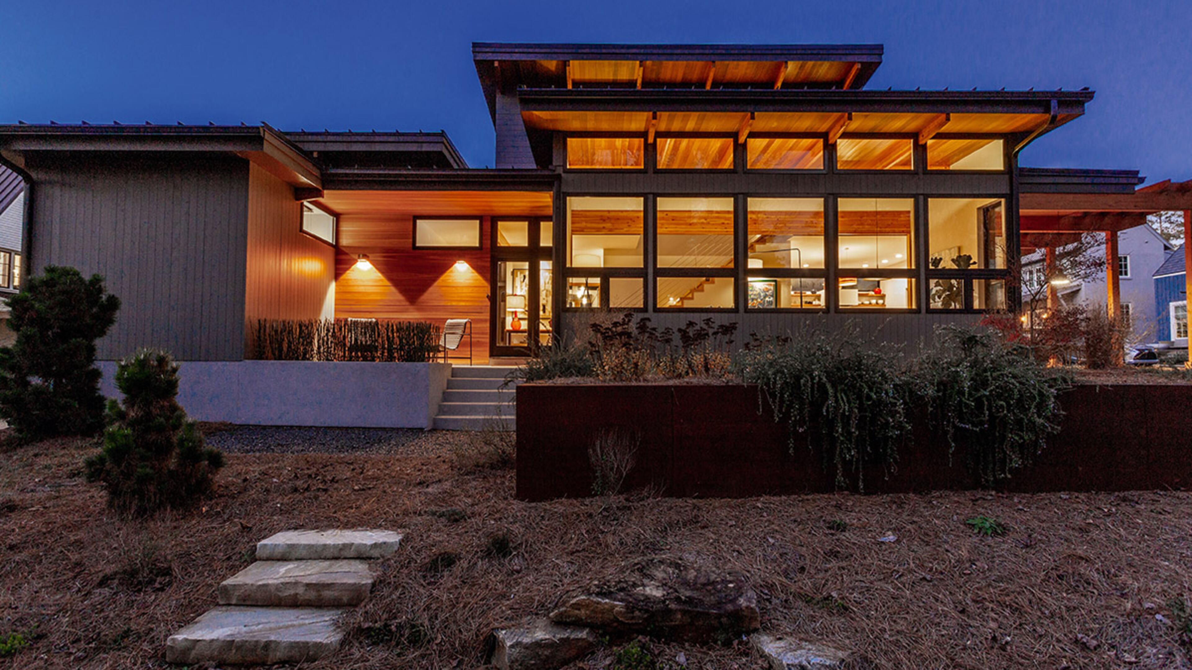 One local homeowner explored teardowns in central Atlanta before settling on prefab construction of a 1,828 square-foot-home at Serenbe. She knew she wanted a small house with a modern aesthetic, a growing trend among homeowners. This image is from the book "Bigger Than Tiny, Smaller Than Average" by Sheri Koones. (Reproduced by permission of Gibbs Smith)