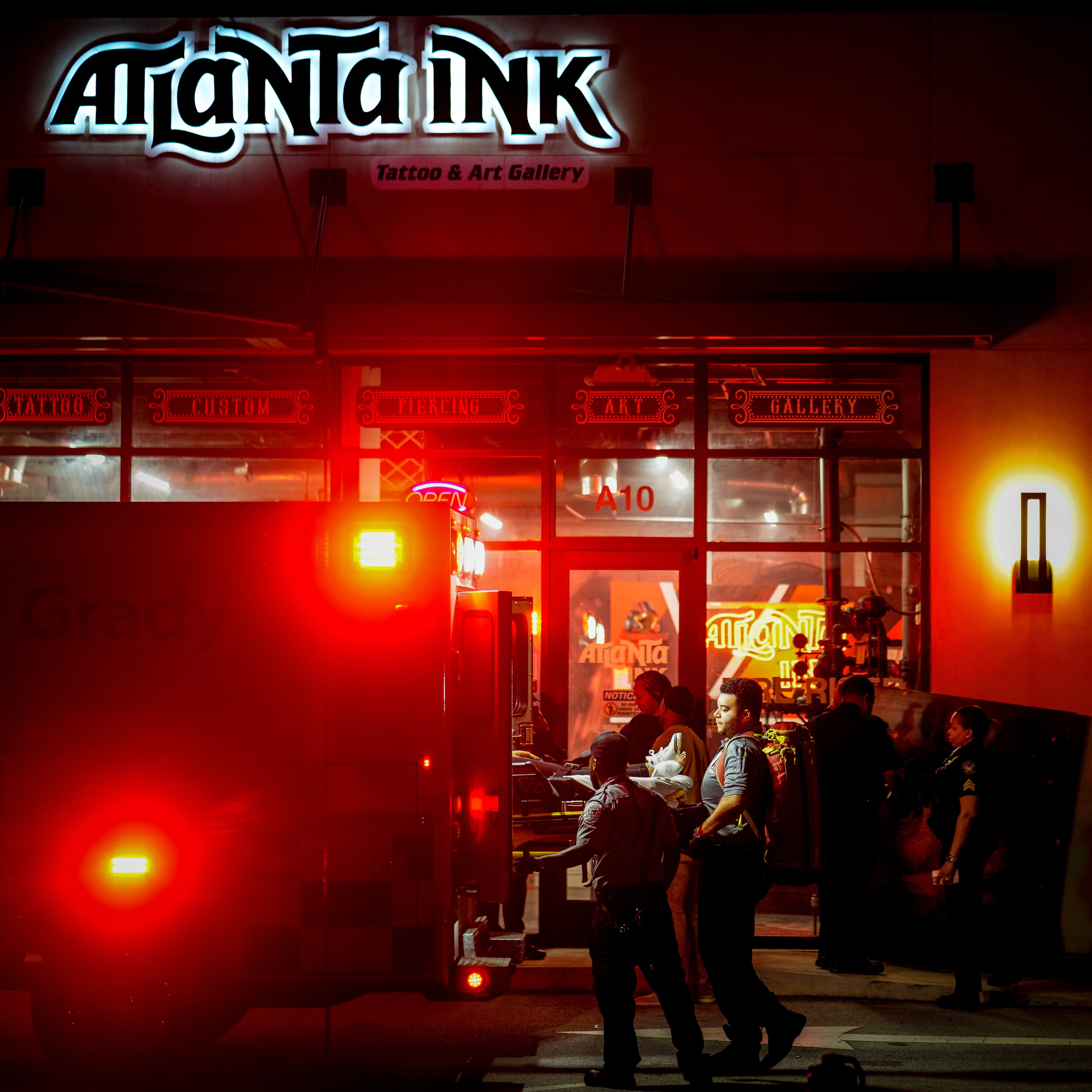 A woman was taken to a hospital after being shot Wednesday evening, police said.